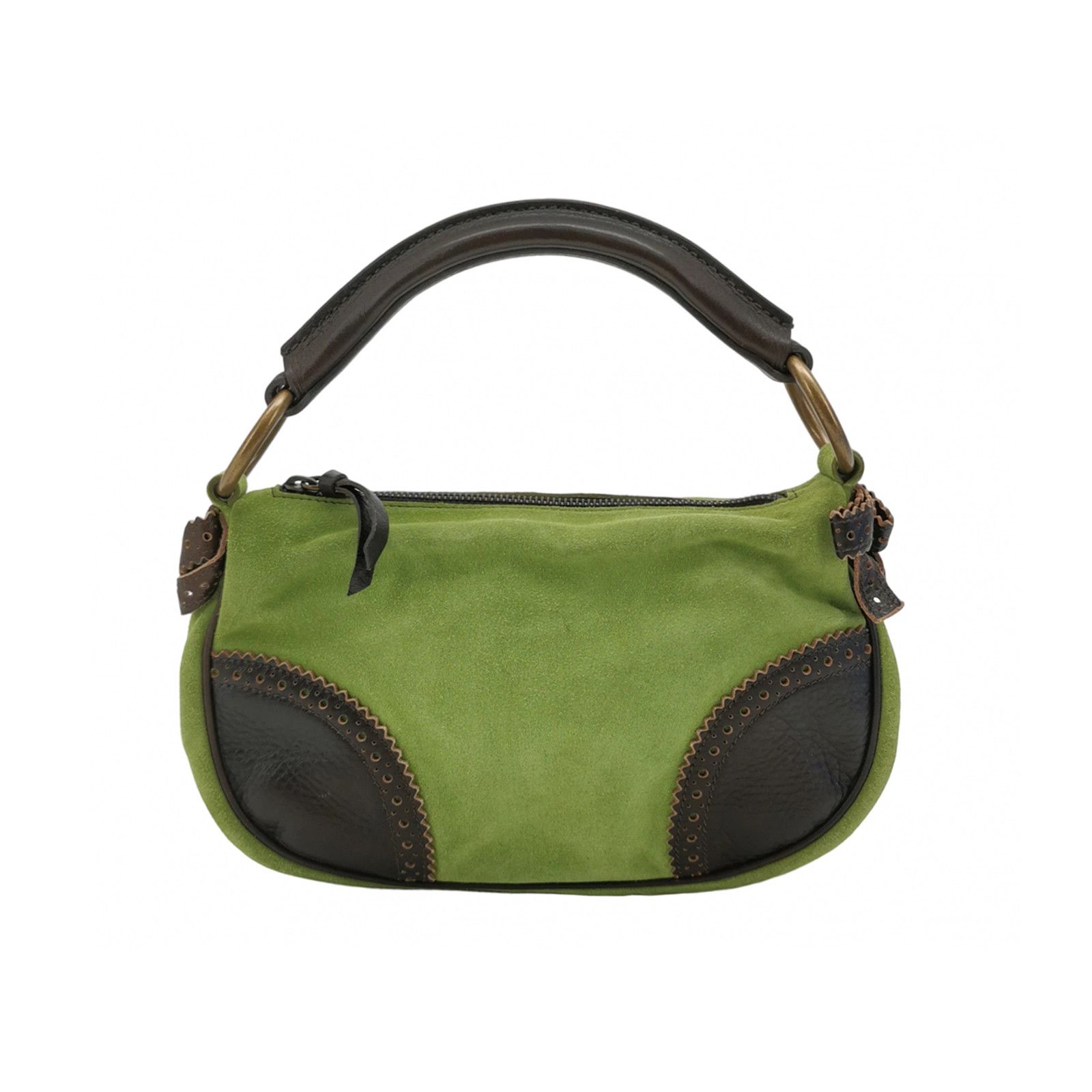 Miu Miu Miu Miu Green Suede Handle Bag One Size Size ONE SIZE - 1 Thumbnail