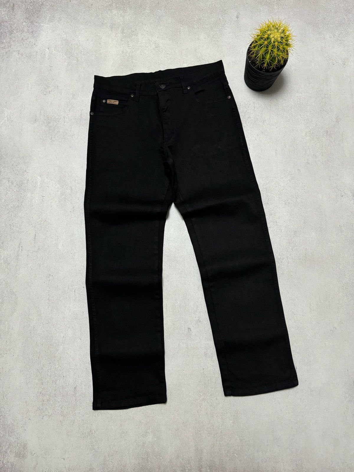 Vintage × Wrangler Vintage Wrangler Jeans Denim Pants Black Straight Baggy 90s Size US 32 / EU 48 - 5 Thumbnail