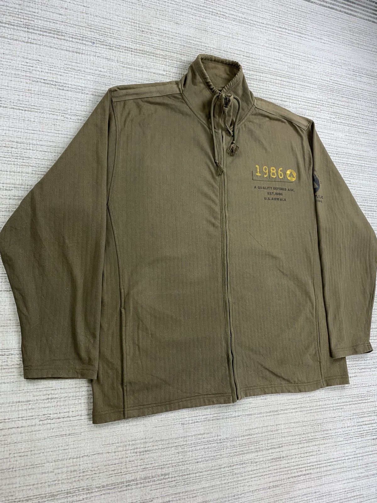 Airwalk Vintage U.S AIRWALK Military Style Zipper Jacket Size US XL / EU 56 / 4 - 4 Thumbnail