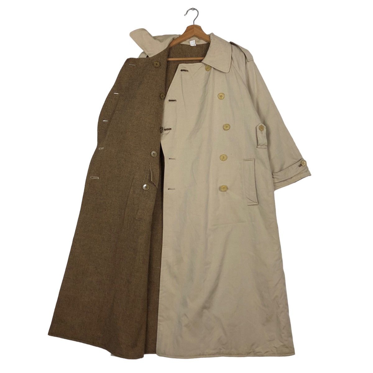 Japanese Brand 🔥Vtg Long Jacket Asymmetrical Button Inspire Kapital 45RPM Size US M / EU 48-50 / 2 - 12 Thumbnail