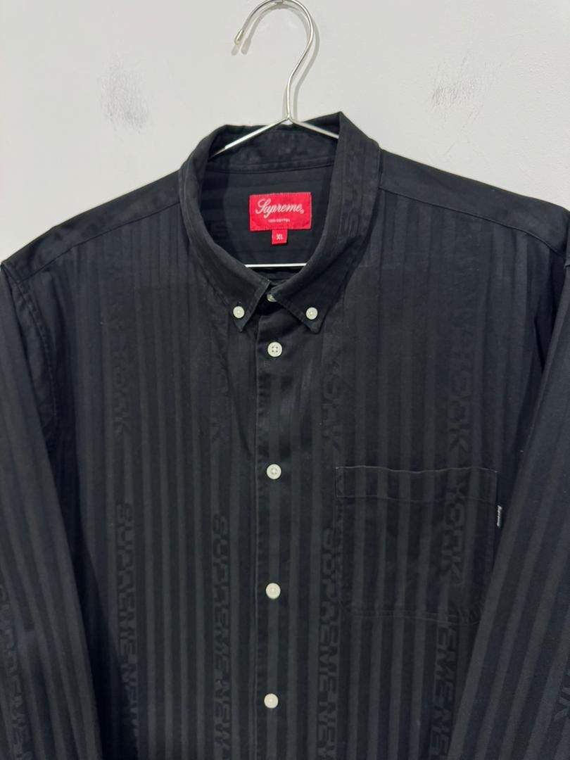 Supreme Supreme New York Monogram Black Shirt Size US XL / EU 56 / 4 - 3 Thumbnail