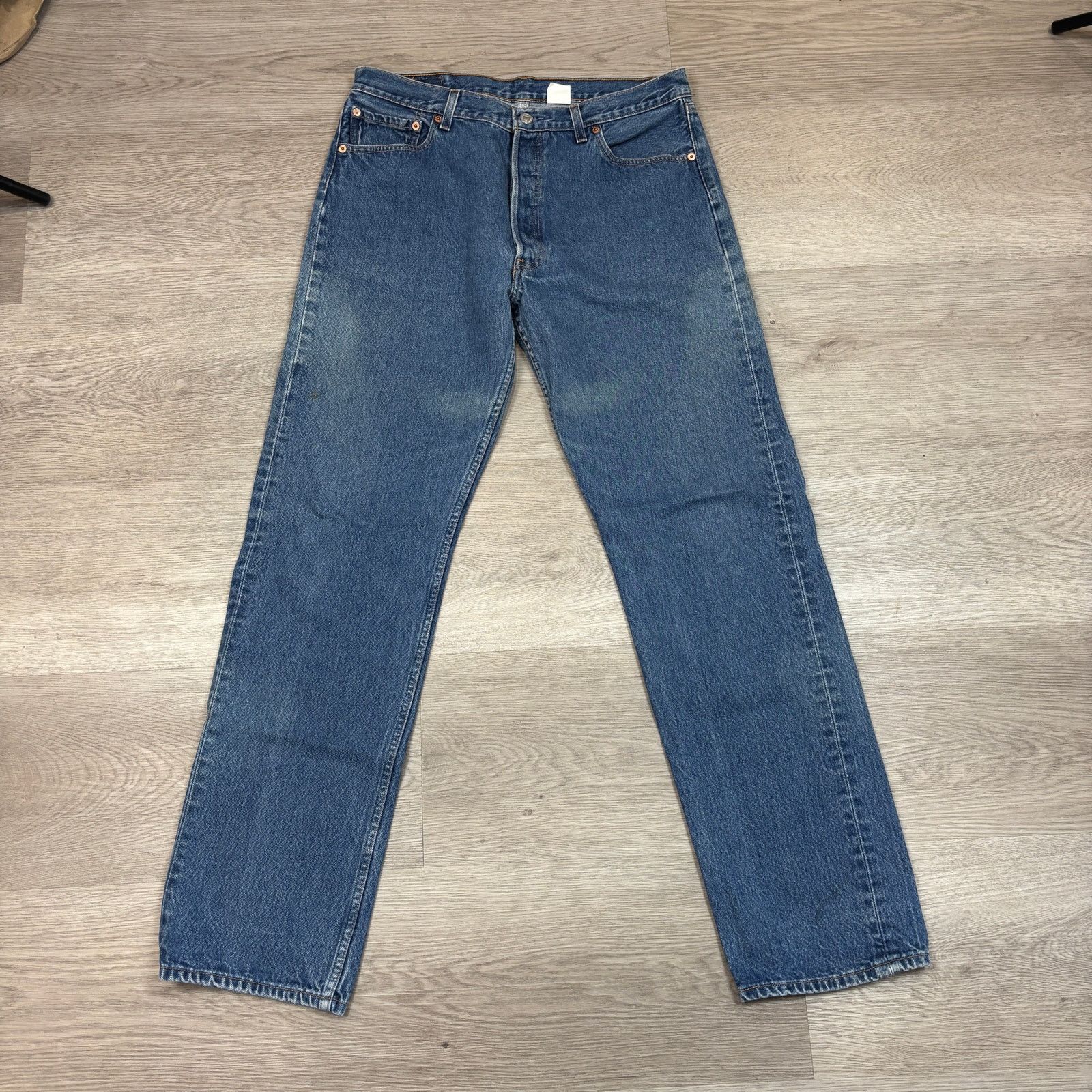 Levi's × Vintage Vintage Levi's 501 Straight Leg Jeans Men's 34x33 00s Size US 34 / EU 50 - 3 Thumbnail