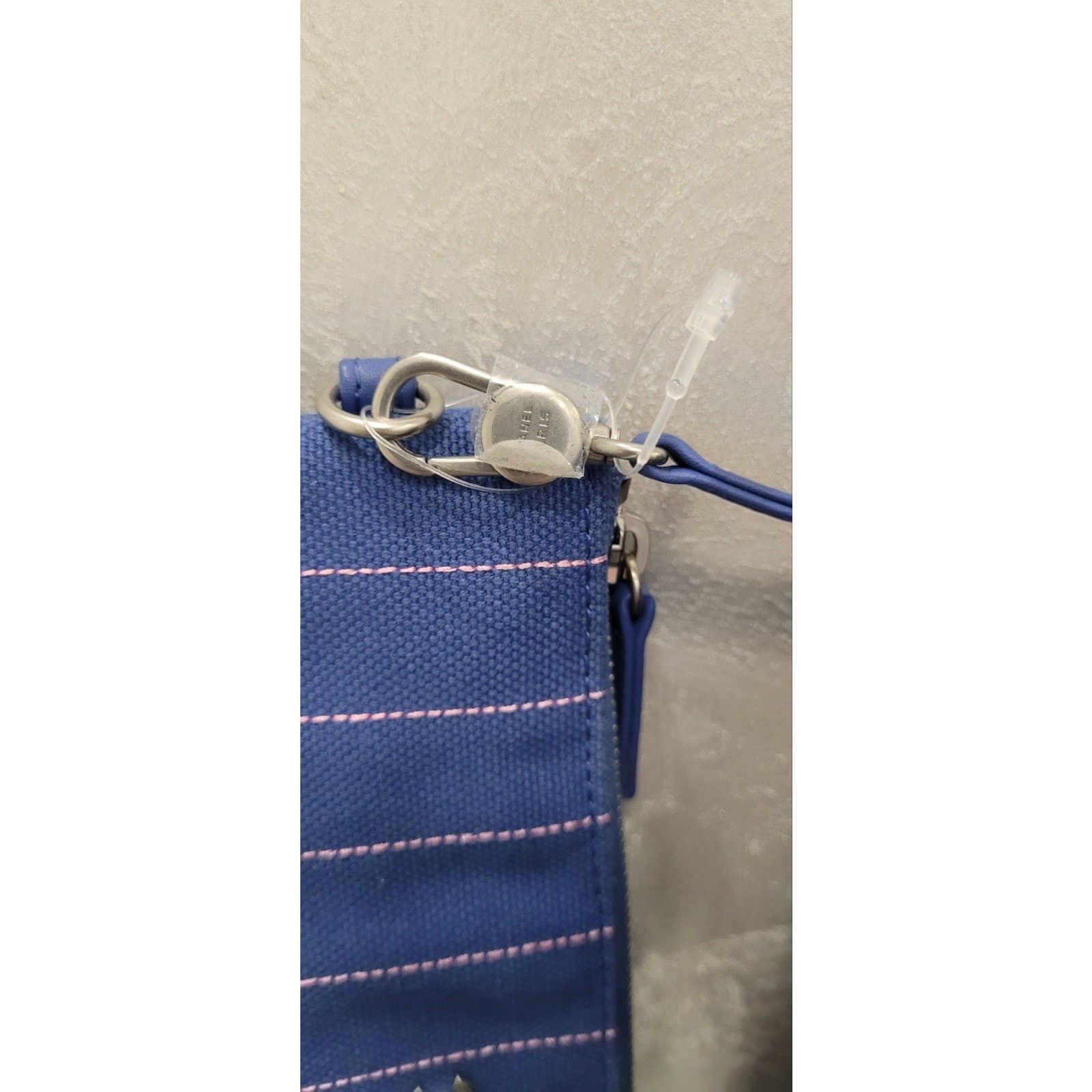 Chanel Chanel Deauville Tote Pinstripe Cotton Medium Size ONE SIZE - 23 Thumbnail