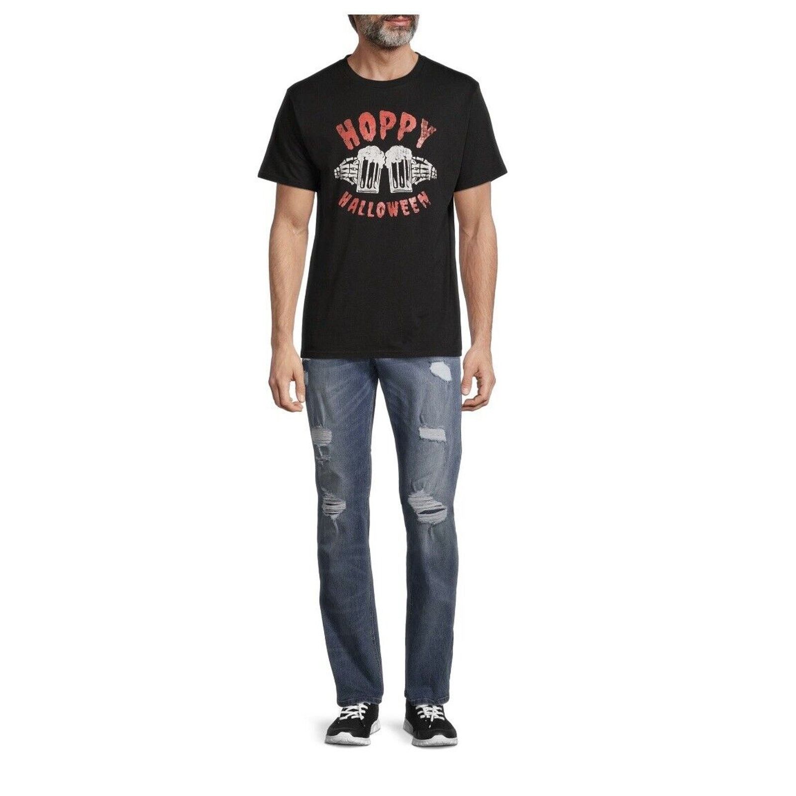 Other Way to Celebrate Men's Hoppy Halloween Graphic T-shirt Black Size US M / EU 48-50 / 2 - 2 Thumbnail