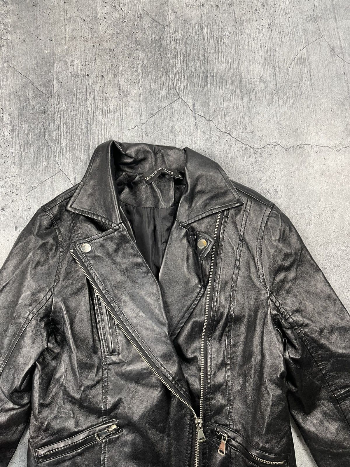Japanese Brand 90s Bik Bok Leather Jacket Moto Racing Style Size L / US 10 / IT 46 - 5 Thumbnail