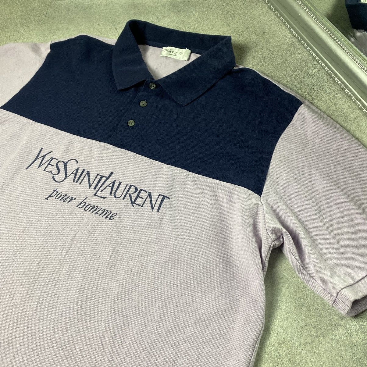 Vintage Yves Saint Laurent Polo T-shirt Vintage Size US XXL / EU 58 / 5 - 2 Thumbnail