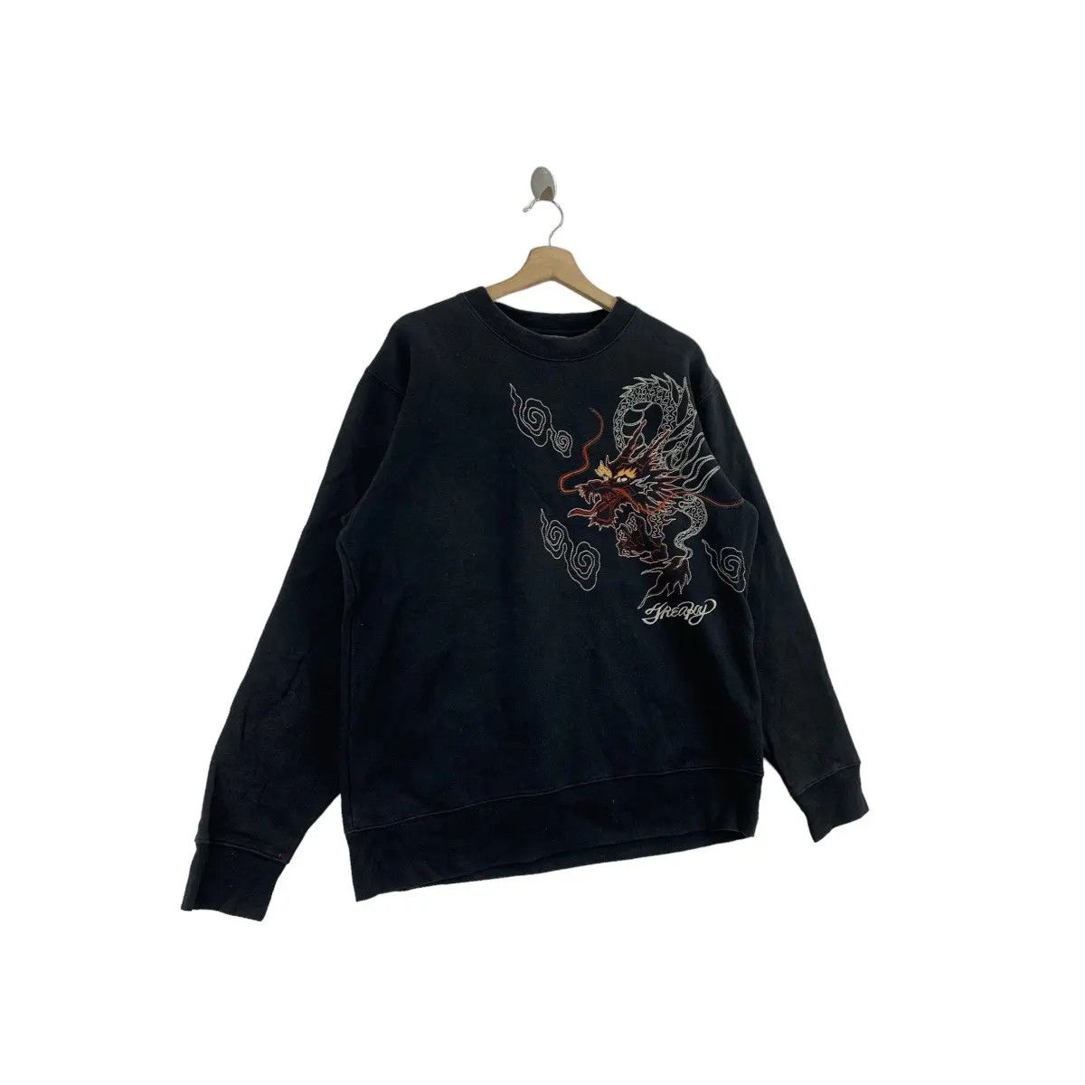 Vintage Vtg FREAKY MASSIVE WARRIOR Skate Dragon Ryu Sukajan Size L / US 10 / IT 46 - 9 Thumbnail