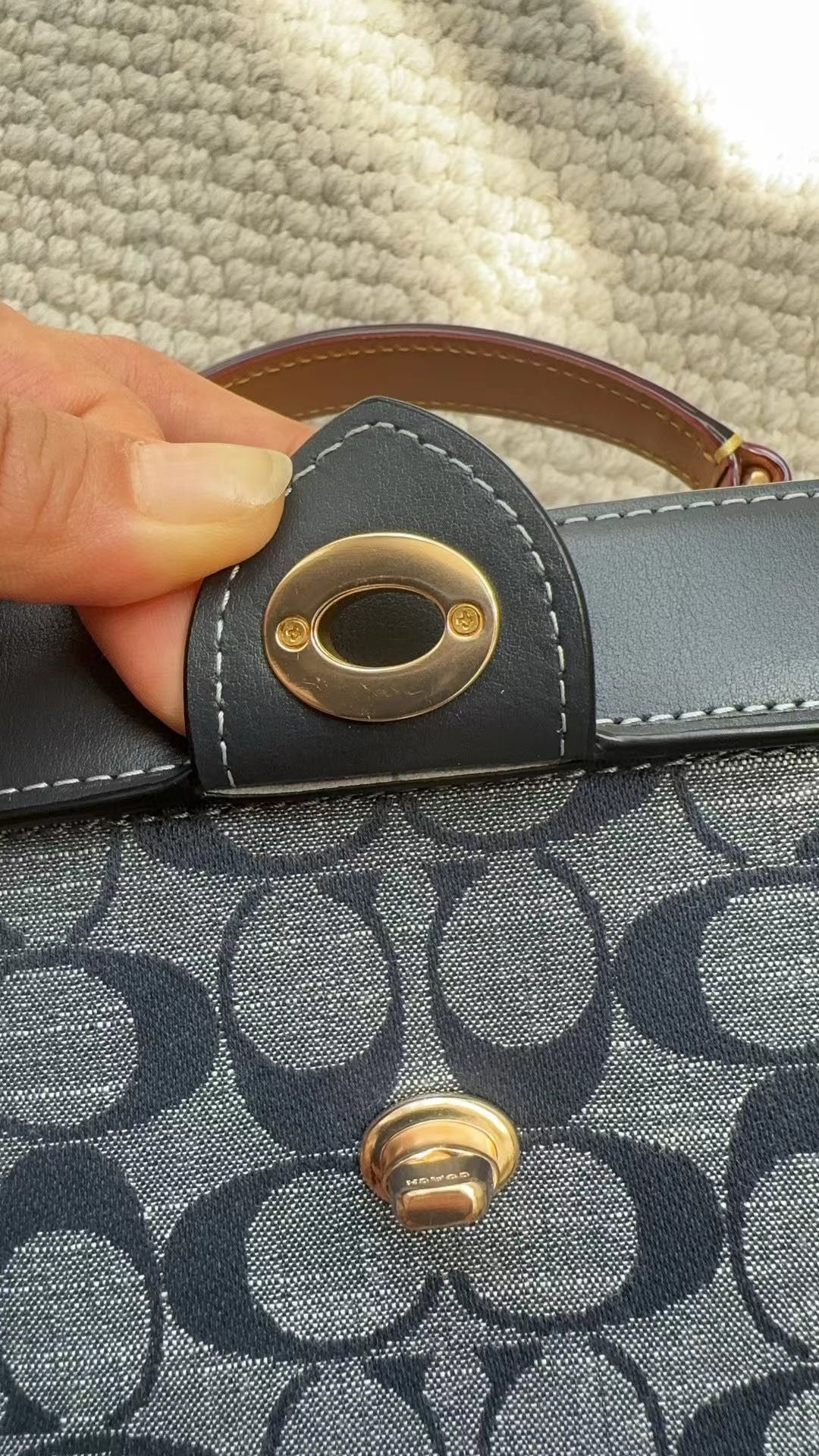 Coach Coach C8165 Gold/Denim Multi Kay Crossbody Size ONE SIZE - 6 Thumbnail