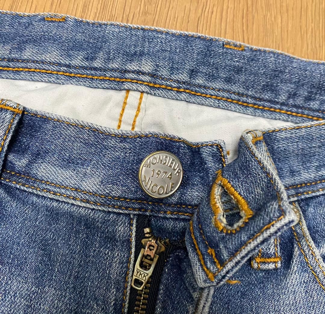Nicole Club W31 Nicole Monsieur Slim Fit Distressed Denim Jeans Size US 31 - 20 Thumbnail