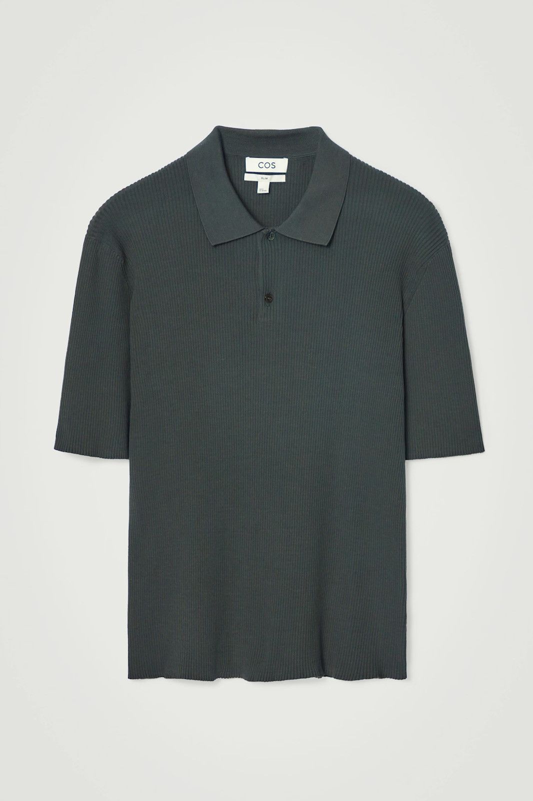 Cos COS Slim Fit Ribbed Polo Size US S / EU 44-46 / 1 - 1 Thumbnail
