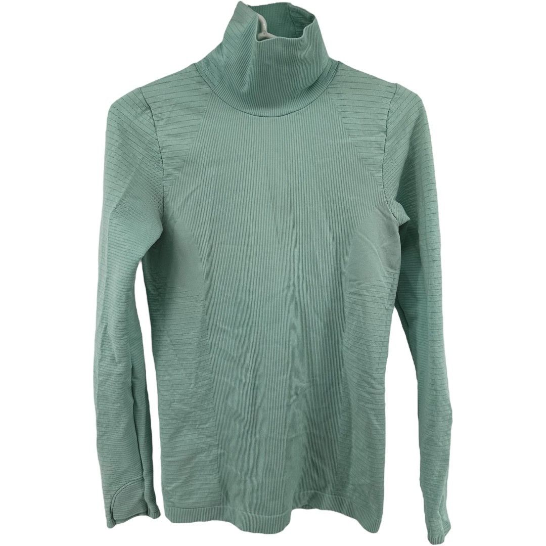 Athleta Athleta Flurry Blizzard Seamless Turtleneck Ribbed Green S Size S / US 4 / IT 40 - 2 Thumbnail