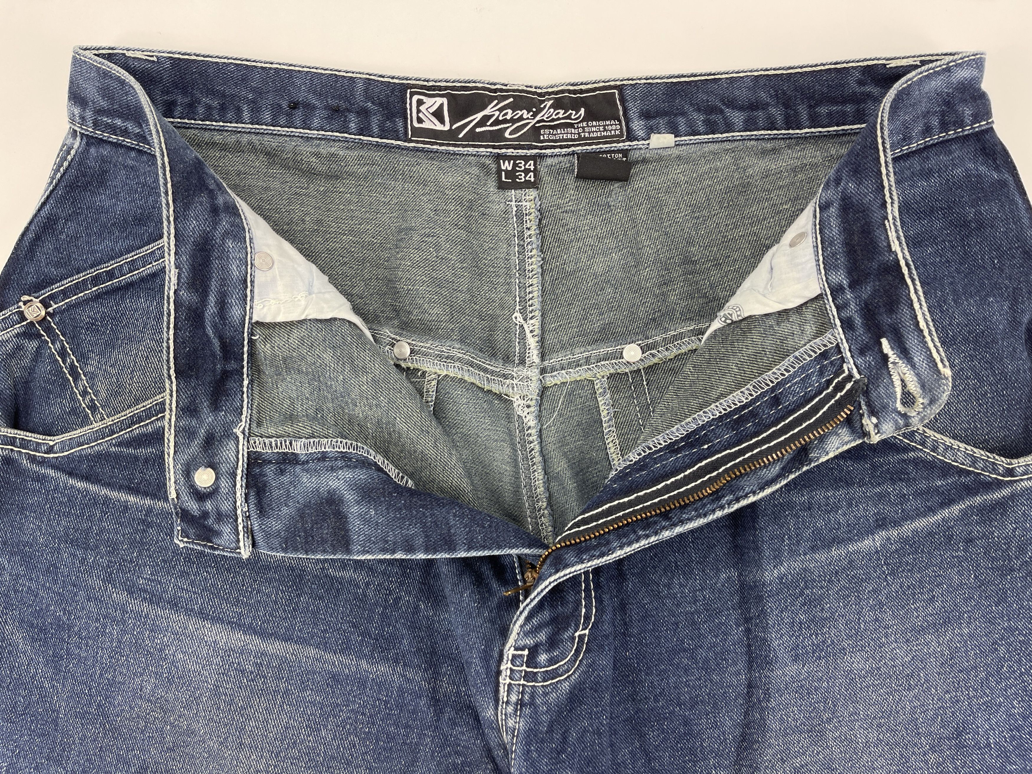 Karl Kani KARL KANI shorts, baggy, vintage Kani jeans 90s hip hop W 34 Size US 34 / EU 50 - 10 Thumbnail