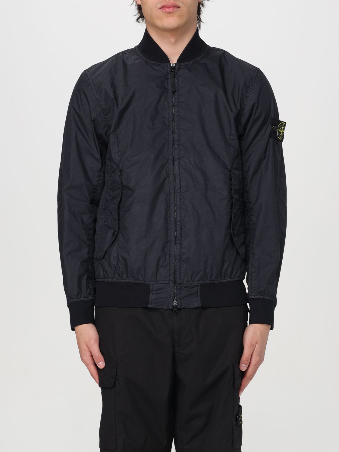 image of Stone Island Jacket Men Blue (Size XL)