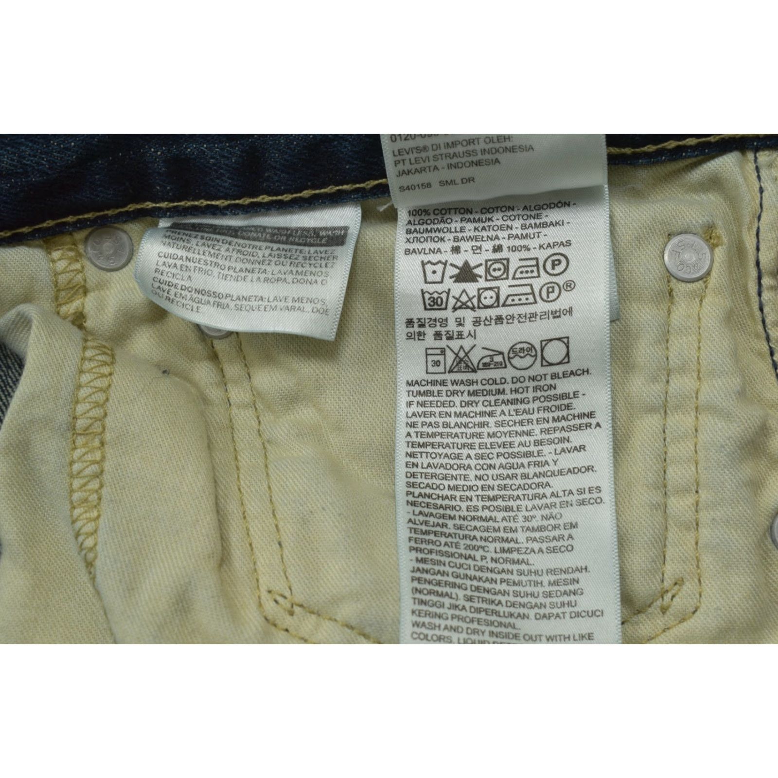 Levi's VINTAGE? No. Levi's 527 Slim Bootcut Jeans Men's 42x30 Dark Wash Blue Denim Cotton Jeans Size US 42 / EU 58 - 6 Thumbnail