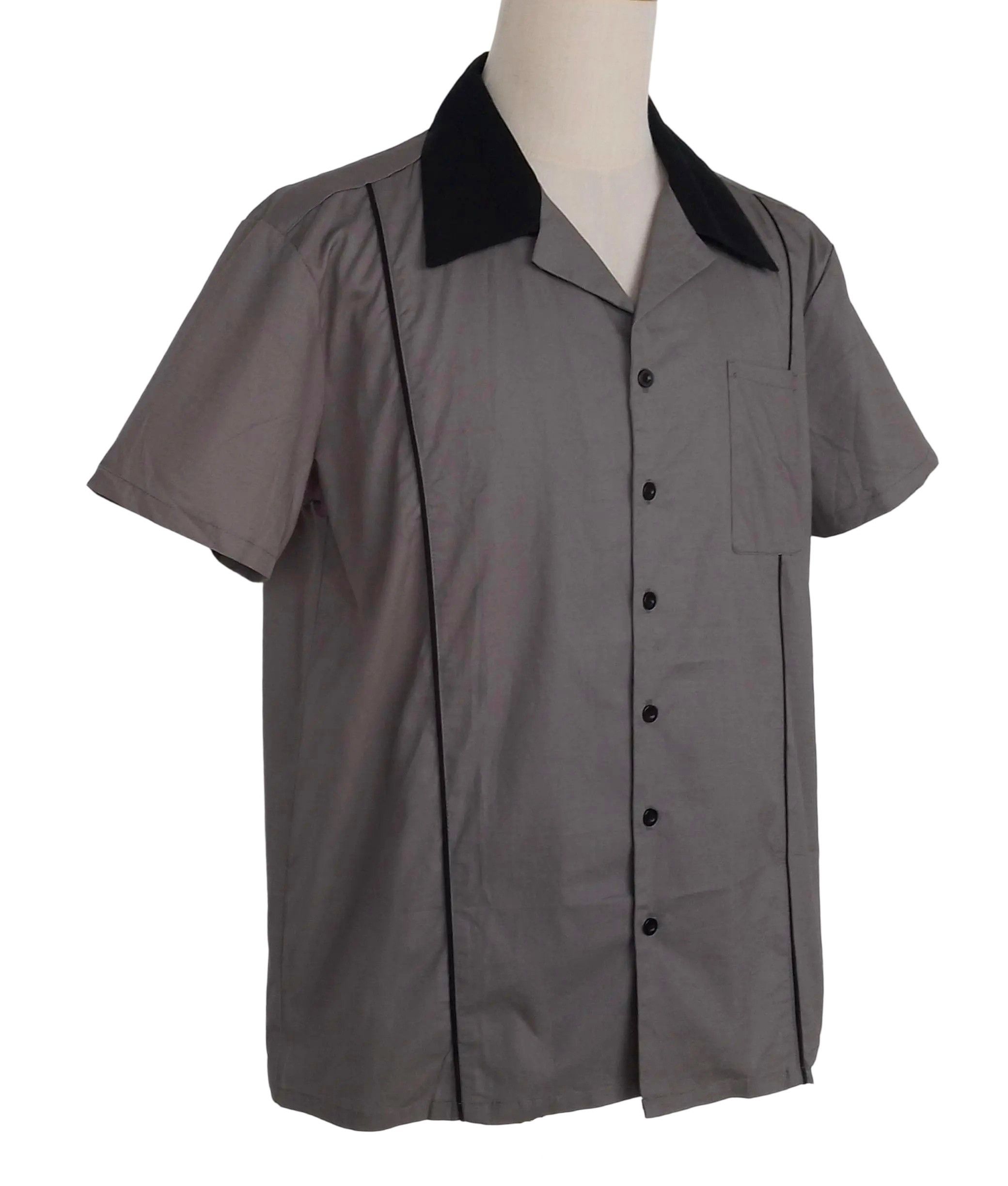 Other Gray-Vintage Style Design Shirts For Men Size US XXL / EU 58 / 5 - 2 Thumbnail