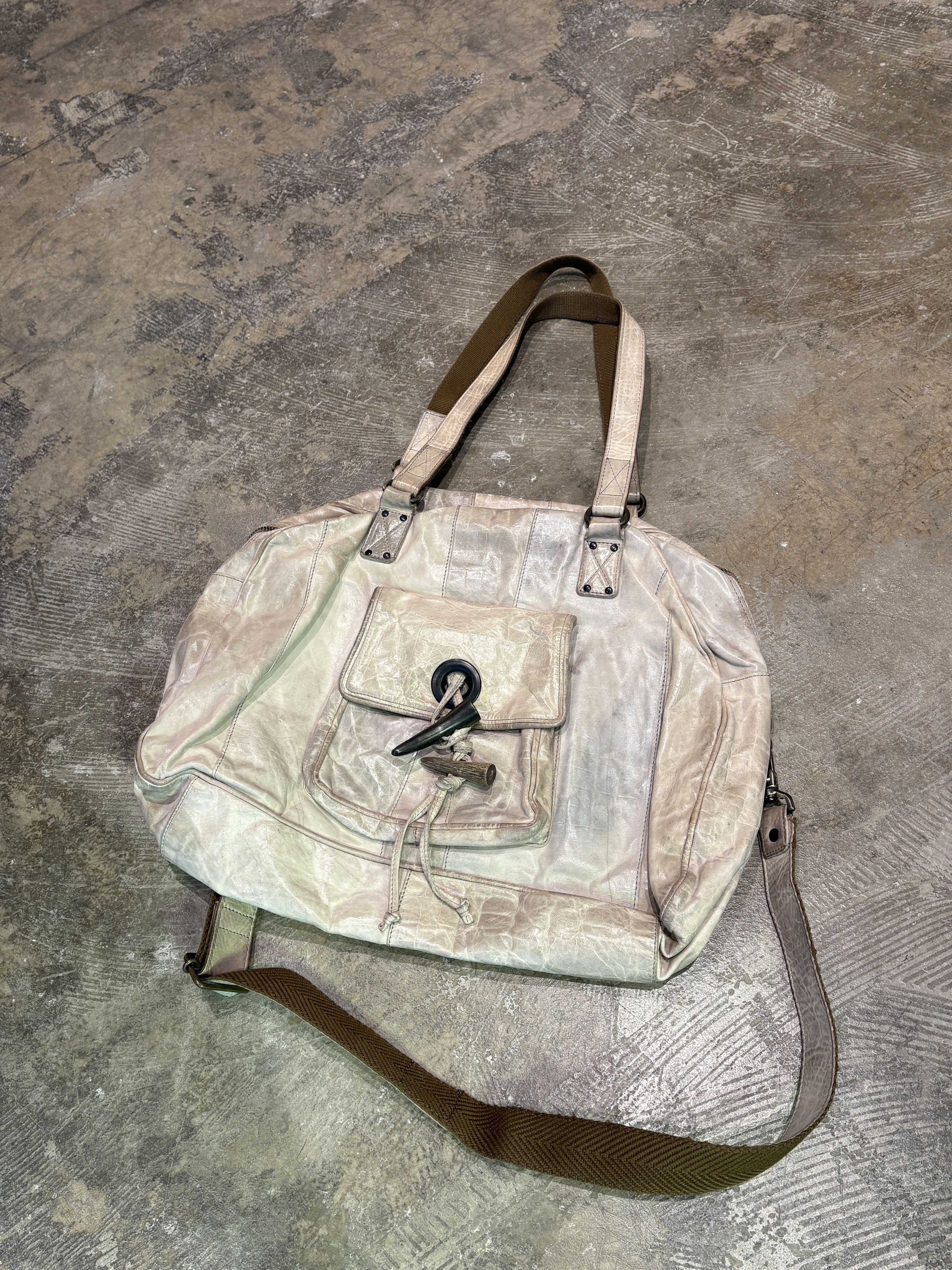 Other Japanese Y2K ZER Horse Leather Embossed 2Way Boston Bag Size ONE SIZE - 1 Thumbnail