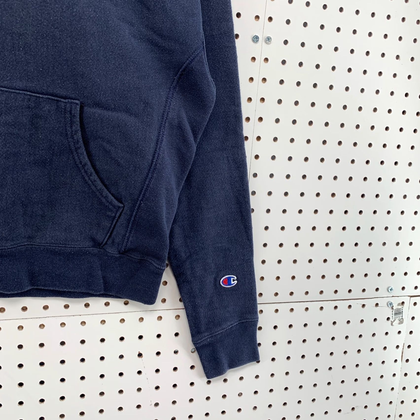 Champion VINTAGE Champion Reverse Weave Sweatshirt Hoodie Womens Small Navy Blue Hooded Size S / US 4 / IT 40 - 7 Thumbnail