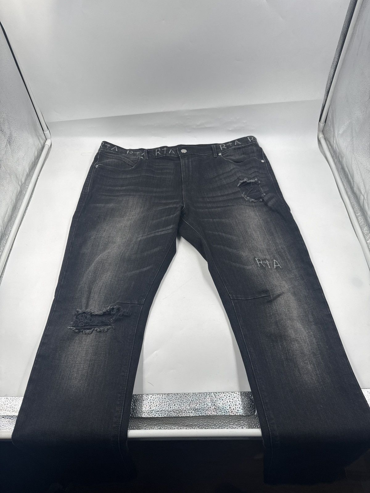 RTA CHARCOAL WASH JAPANESE DENIM JEANS