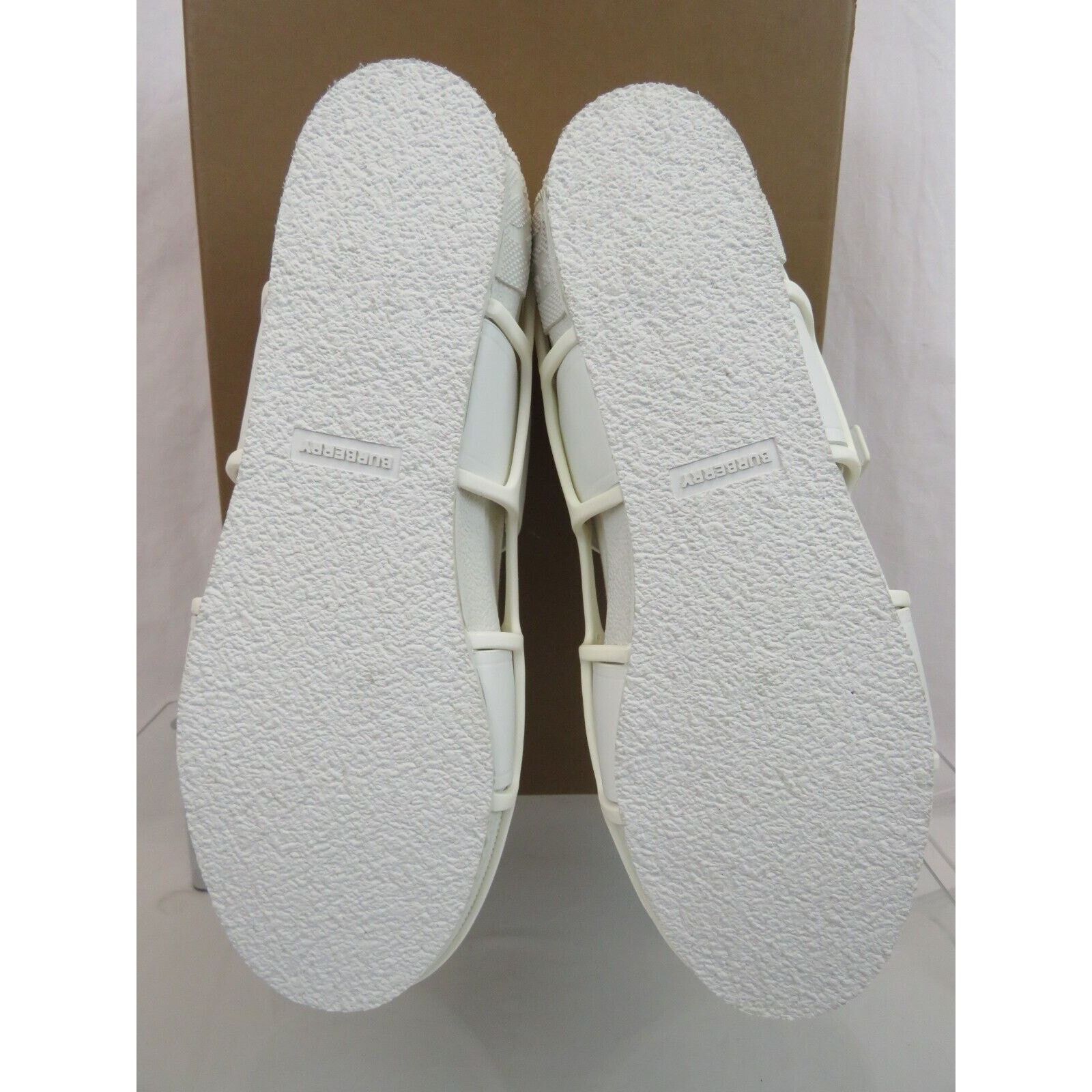 Burberry BURBERRY VERS WHITE CANVAS RUBBER STRAPS LOGO SNEAKERS 44 11 Size US 11 / EU 44 - 12 Thumbnail