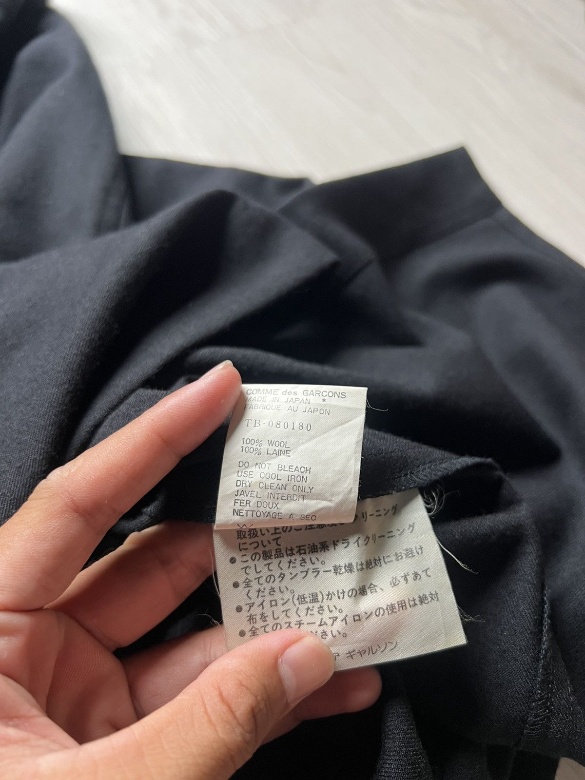 Comme des Garcons AW92 Vintage Tricot Comme des Garcons Black Jacket Size US M / EU 48-50 / 2 - 7 Thumbnail