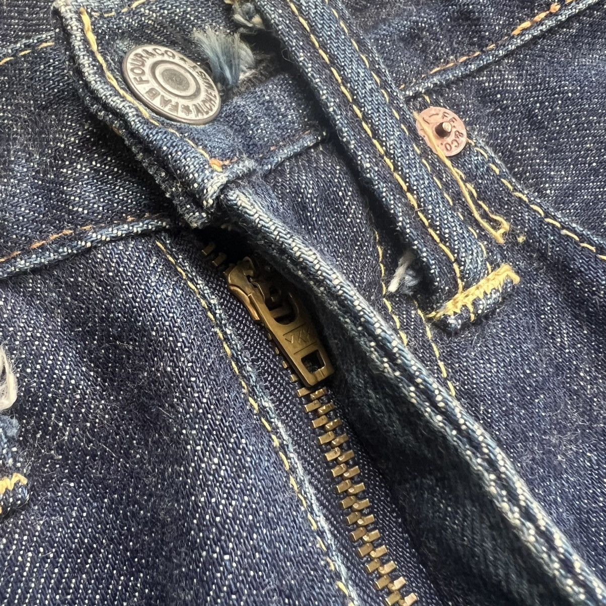 Japanese Brand 2000’s Skull Jeans by An Alchemist Distressed Flared Jeans Size US 26 / EU 42 - 13 Thumbnail