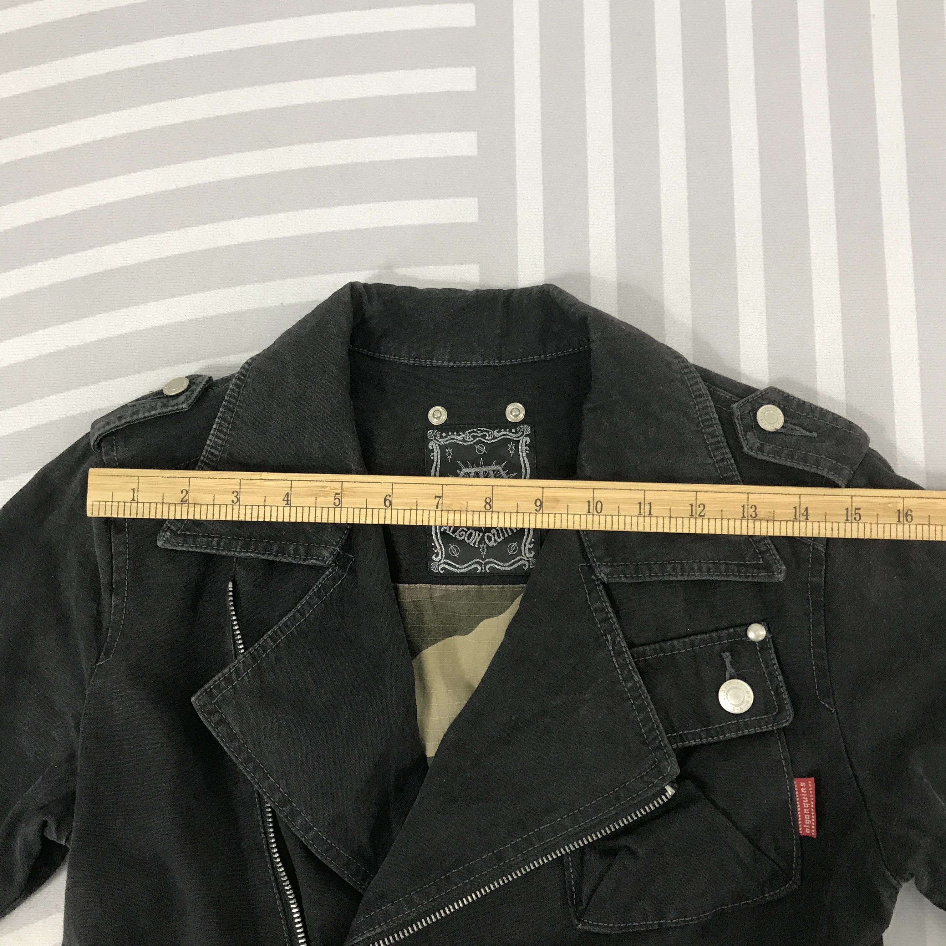 Japanese Brand Vintage Algon Quins japan style fashion Punk black Jacket Size US S / EU 44-46 / 1 - 5 Thumbnail