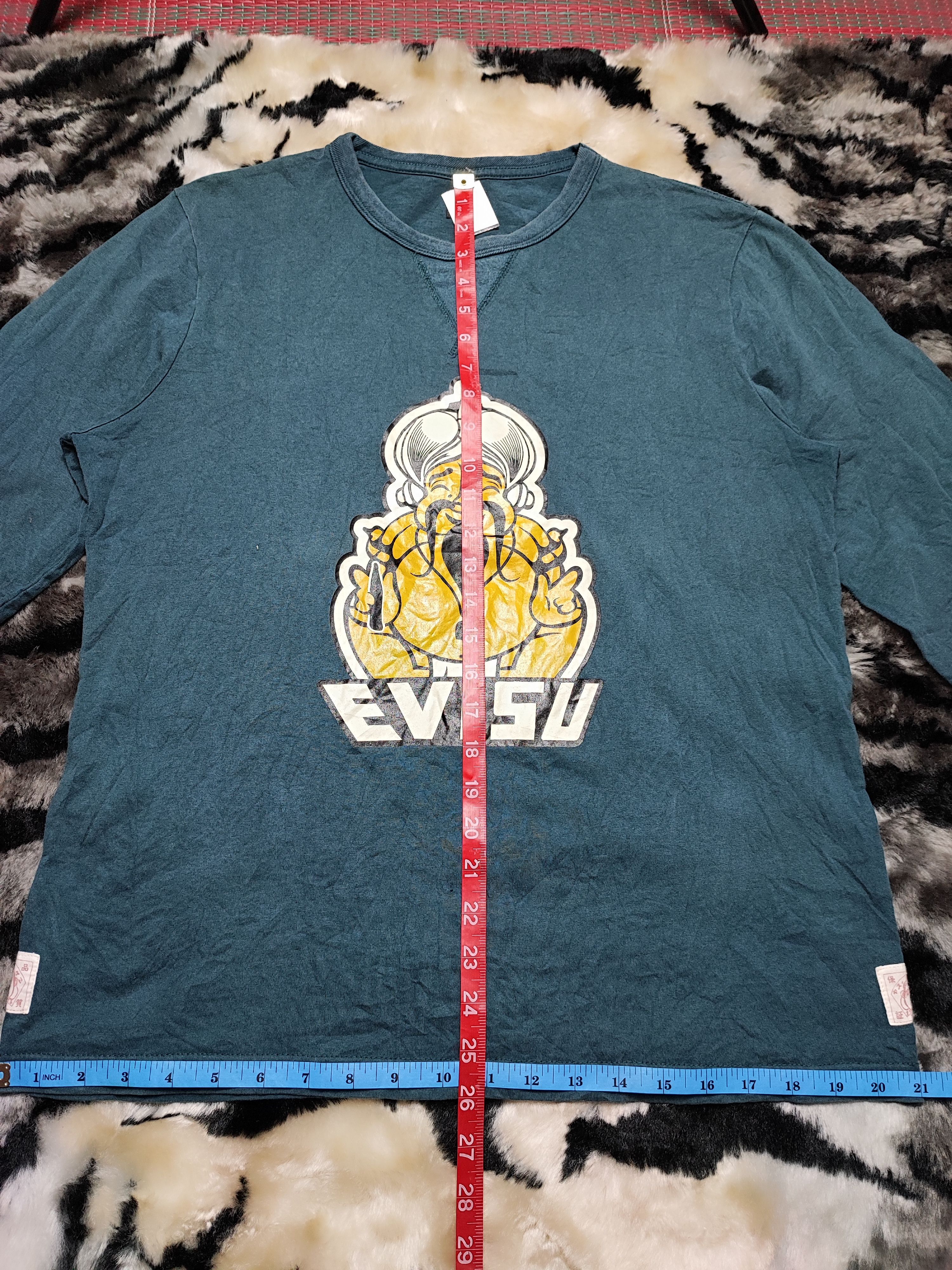 Evisu Evisu Japan Long Sleeve T-shirt Big Logo Size US L / EU 52-54 / 3 - 8 Thumbnail