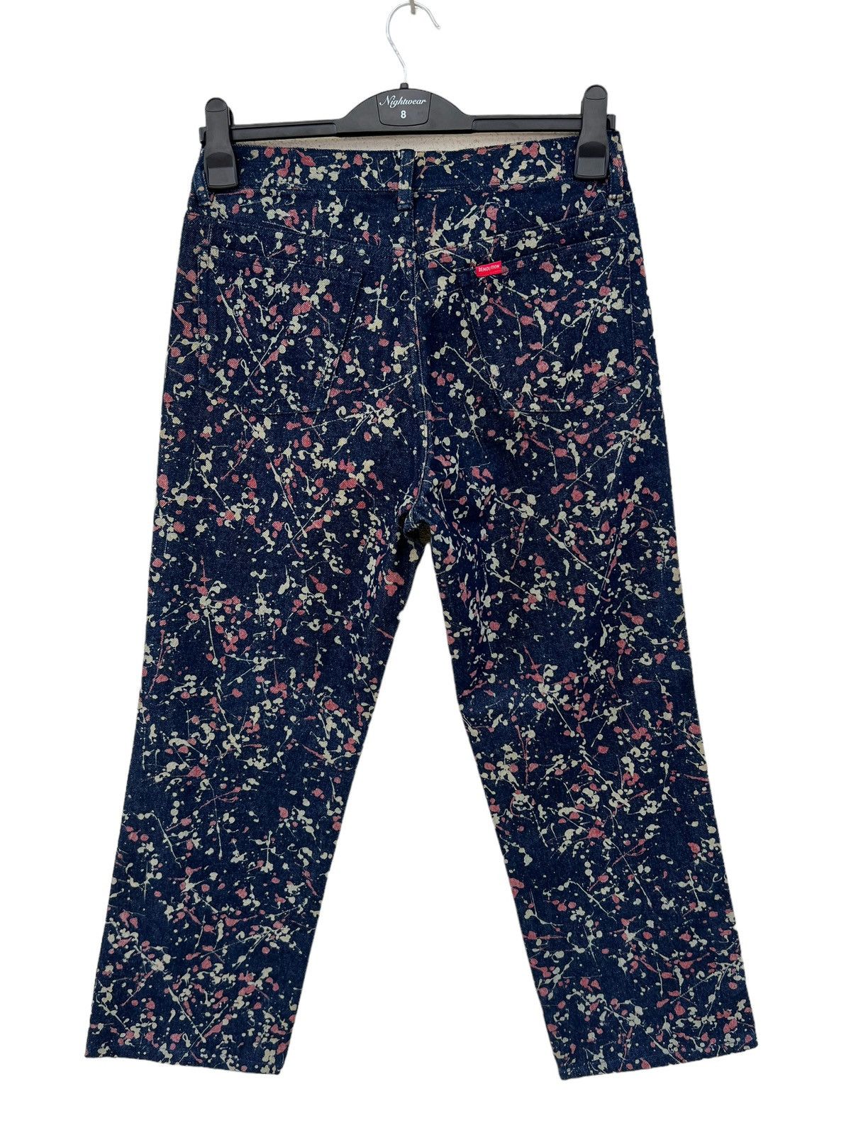 291295=Homme 291295 = HOMME Demolition Splatter Paint Design Crop Jeans Size US 30 / EU 46 - 13 Thumbnail