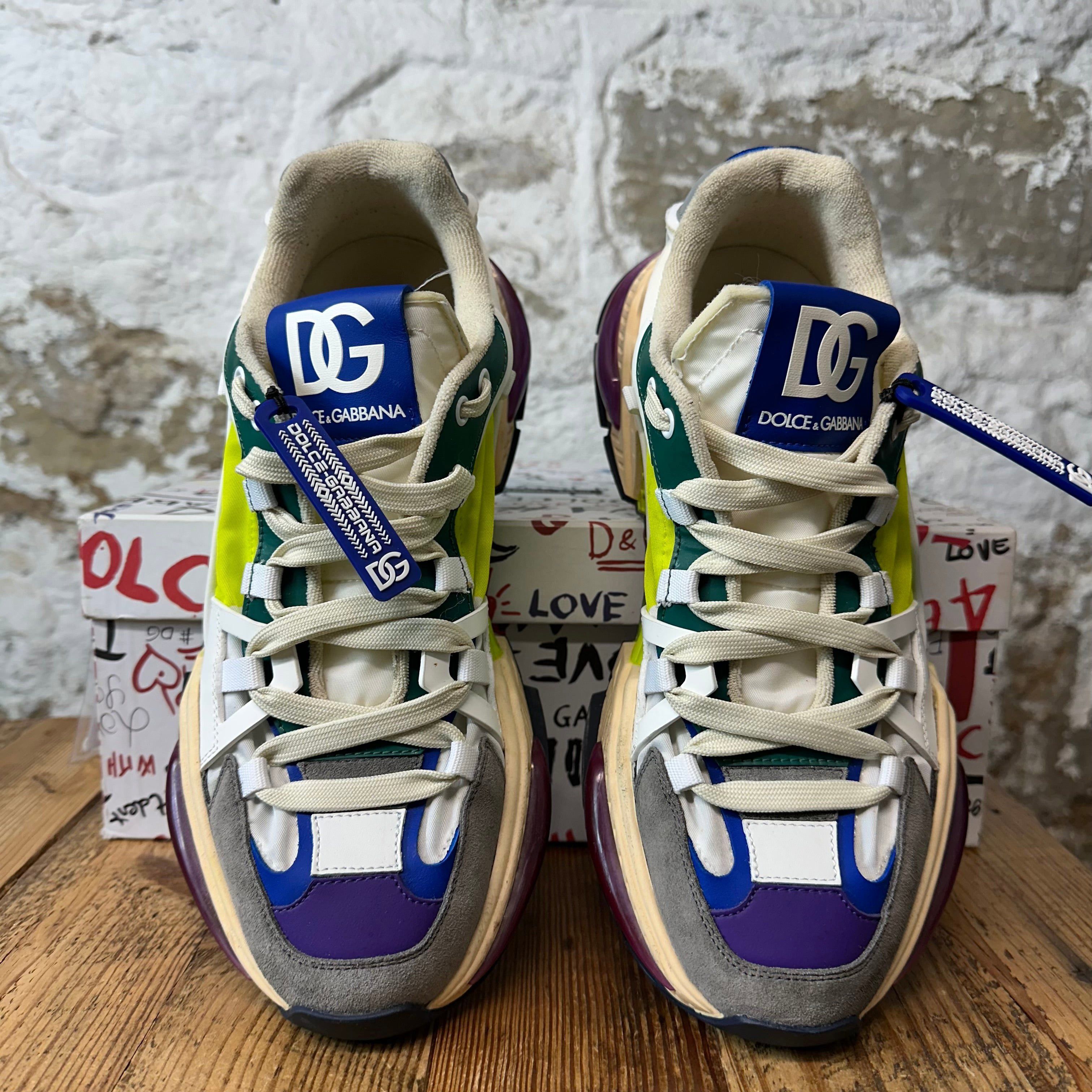 Dolce & Gabbana Dolce Gabbana Multicolor Air Master White Sneaker Sz 11 (44) Size US 11 / EU 44 - 3 Thumbnail