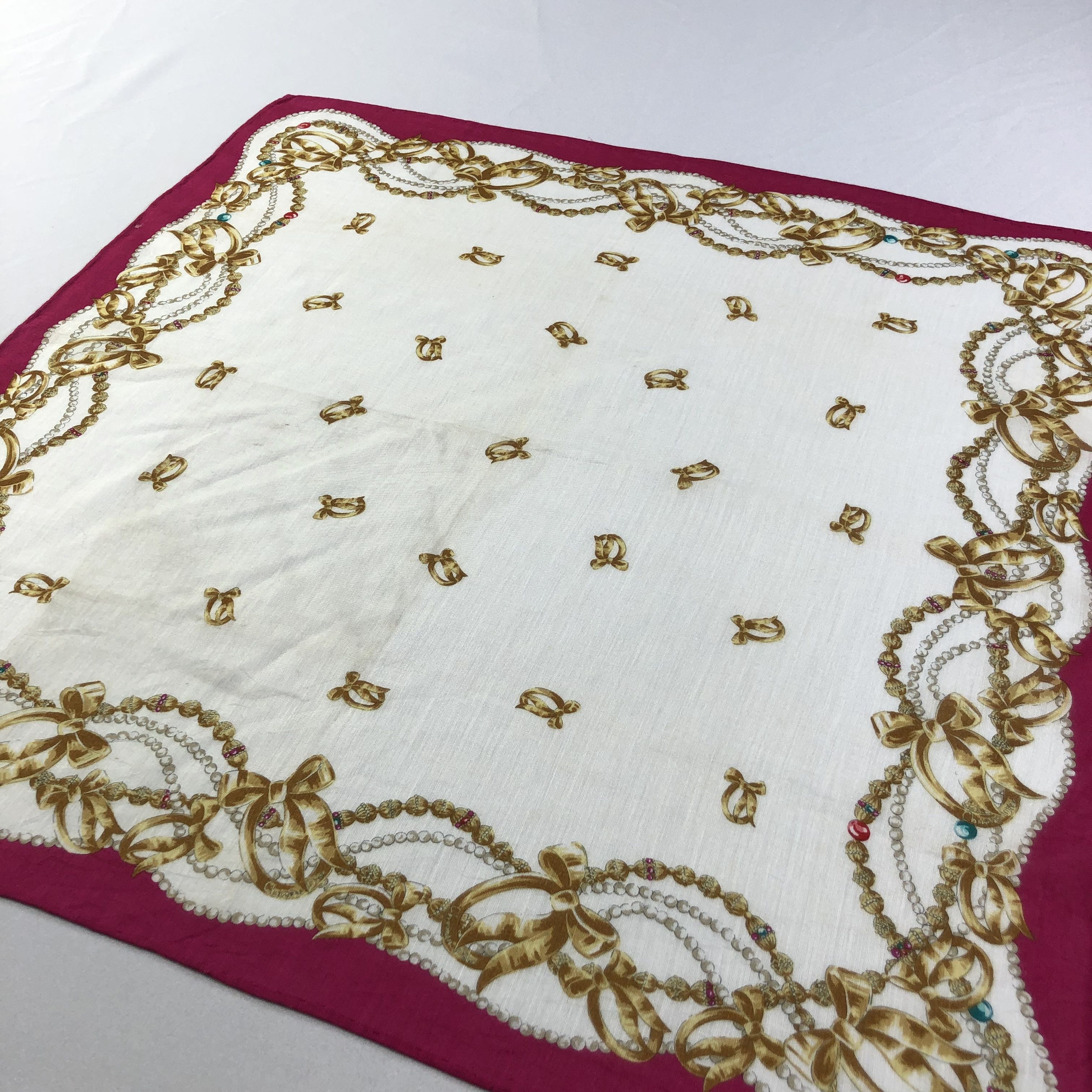 Christian Dior Monsieur Christian Dior Handkerchief Neckerchief Bandana H2025 Size ONE SIZE - 3 Thumbnail