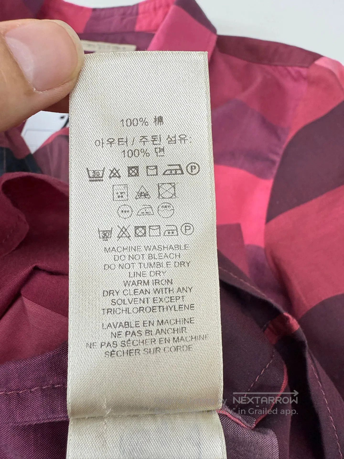 Burberry Burberry Classic Check Red Shirt XS. Size US XS / EU 42 / 0 - 5 Thumbnail