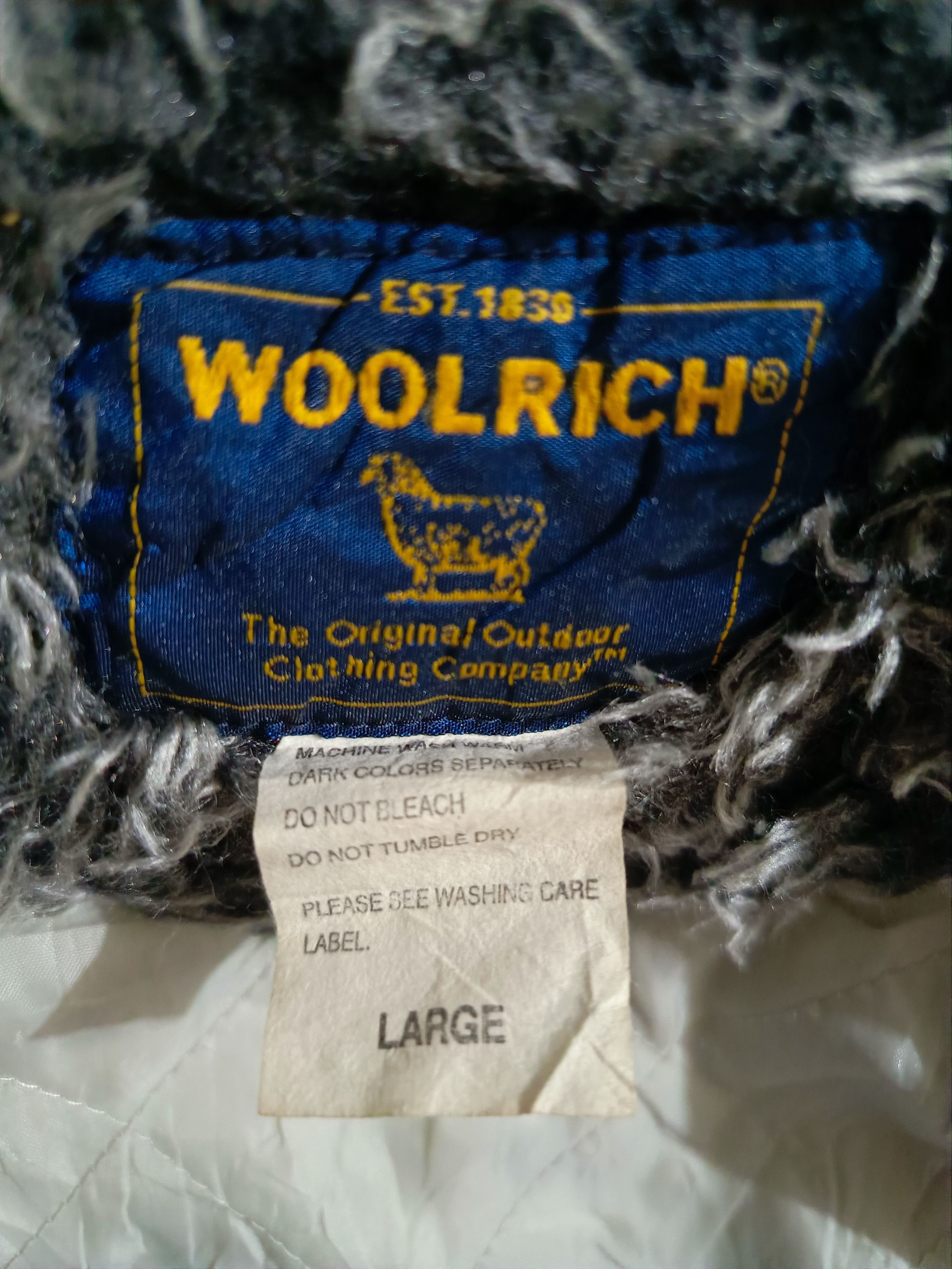 14th Addiction × Woolrich Woolen Mills Vintage Faux Fur Collar Checkered Detroit Jacket Size US L / EU 52-54 / 3 - 4 Thumbnail