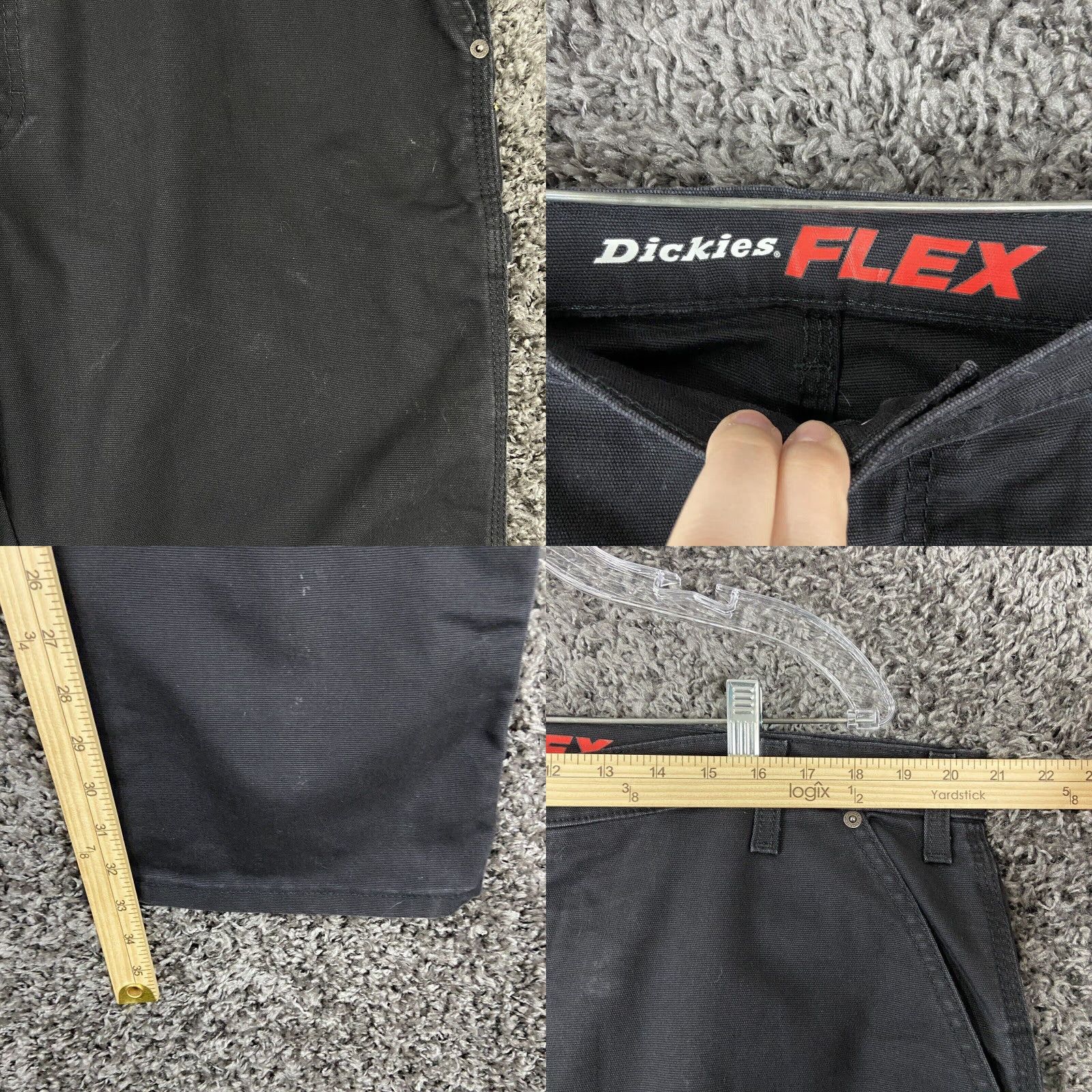 Dickies DICKIES Flex Black Cargo Pants Regular 40x33 Mens Size US 40 / EU 56 - 8 Thumbnail