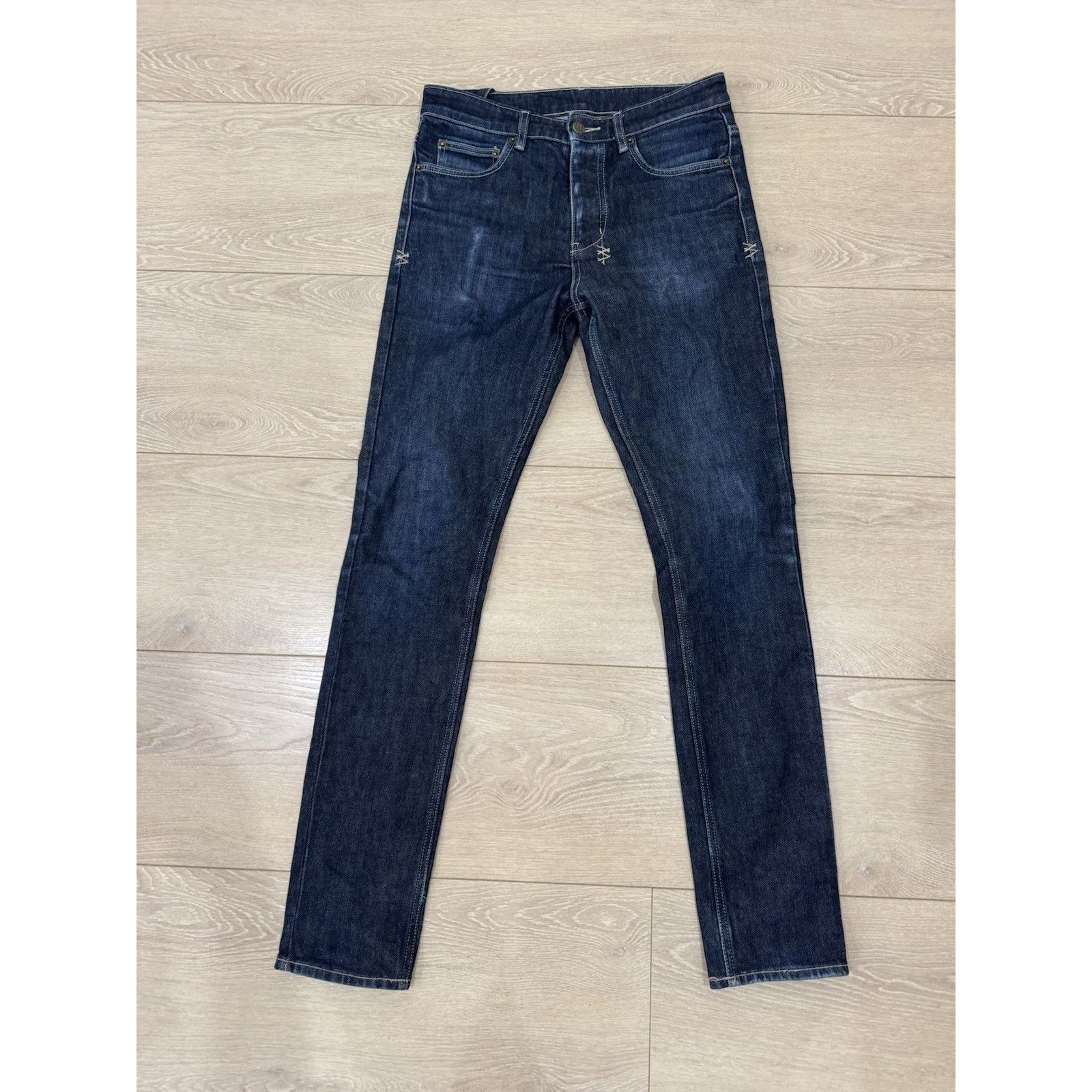 Ksubi Ksubi Slim Skinny Stretch Denim Button Fly Jeans Blue Size US 30 / EU 46 - 1 Thumbnail