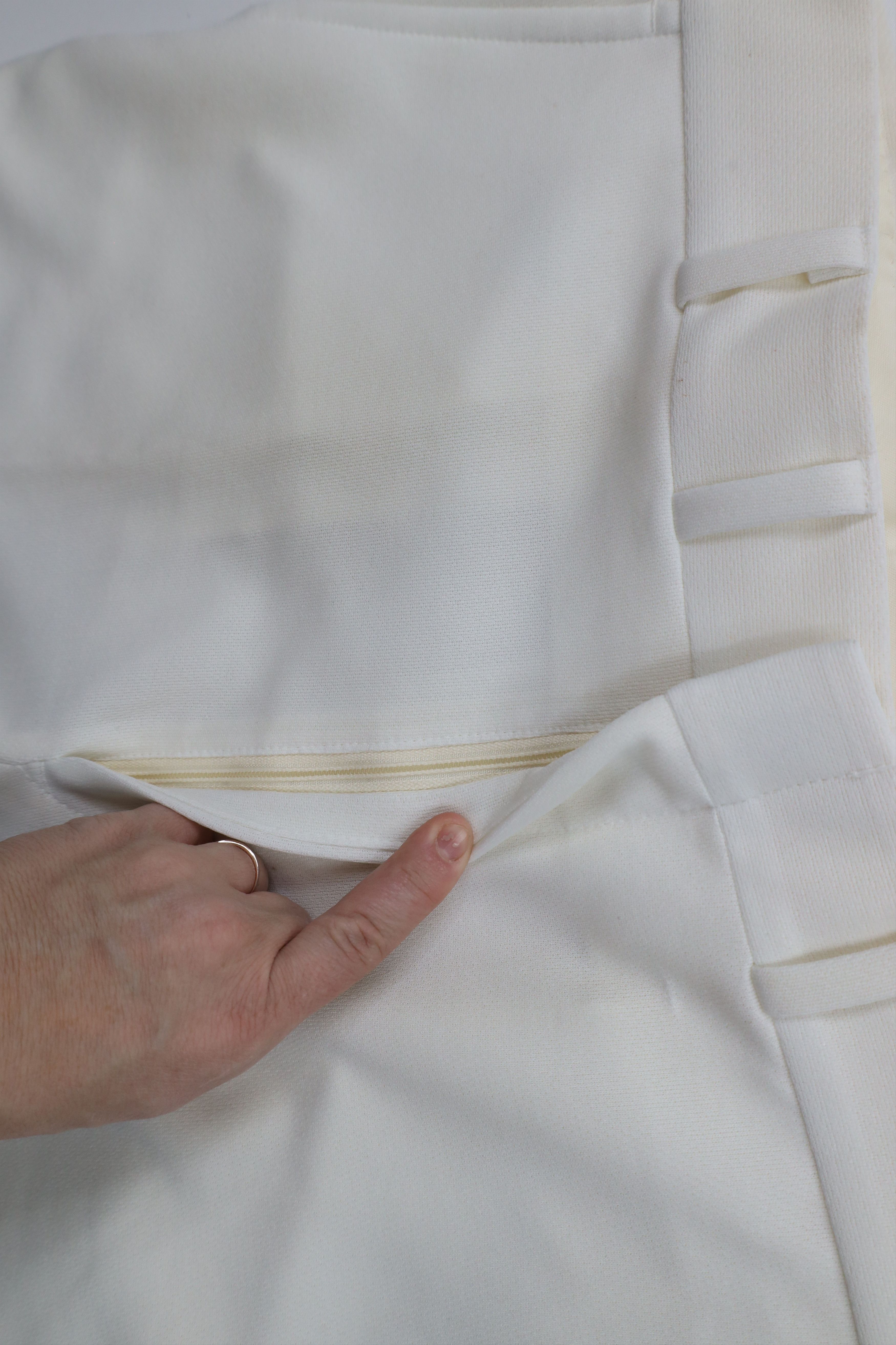 Vintage Vintage 70s Streetwear Knit Bell Bottoms Pants White USA Size US 36 / EU 52 - 8 Thumbnail
