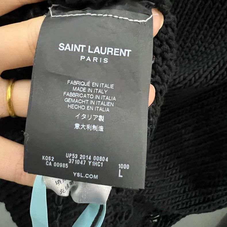Saint Laurent Paris Saint Laurent Black Knit sweater 2504-Nextarrow Size US L / EU 52-54 / 3 - 4 Thumbnail