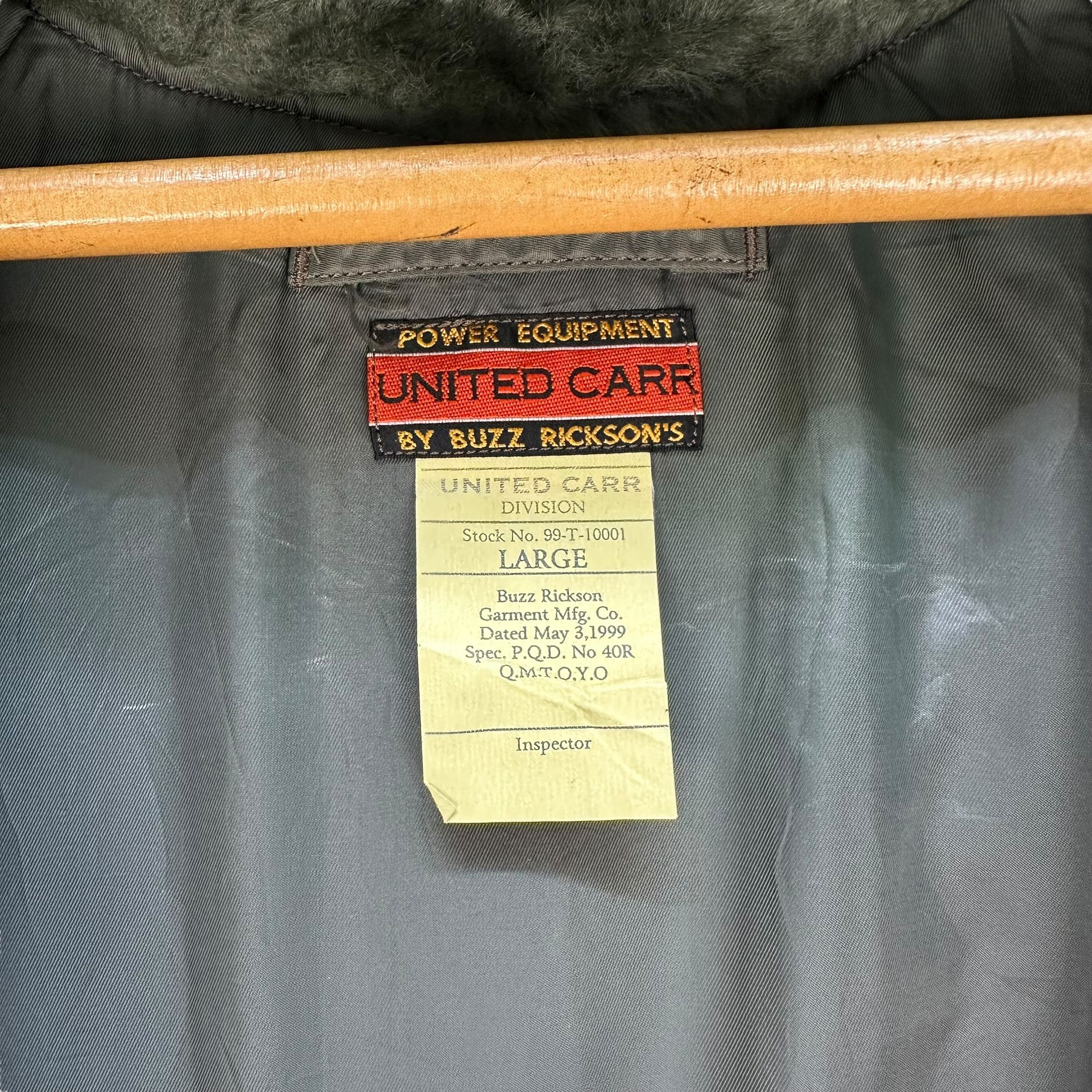 Buzz Rickson's United Carr by BUZZ RICKSON'S Fur Hoodie Parka #A8-0201 Size US L / EU 52-54 / 3 - 9 Thumbnail
