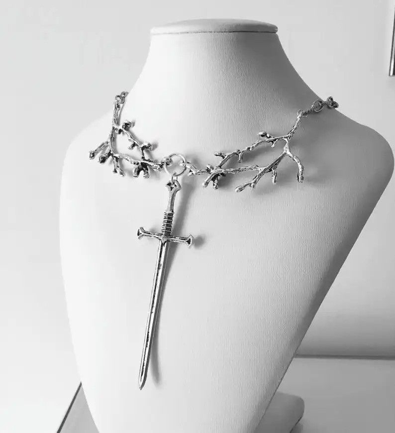 Jewelry Viking necklace chain with tree branch Size ONE SIZE - 3 Thumbnail
