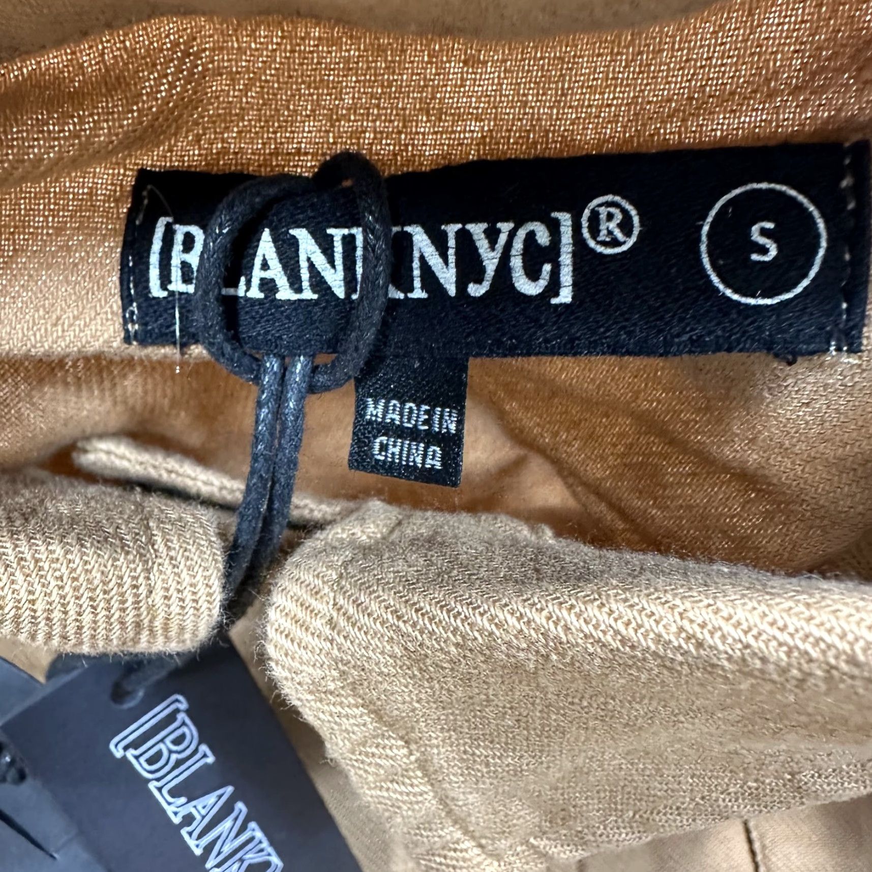 Vintage BLANKNYC Women's Jacket Brown Cotton Linen Short S NWT Roll Tab Sleeve Crop Drawstring Pockets Basic Jacket Casual Womens Size S / US 4 / IT 40 - 4 Thumbnail
