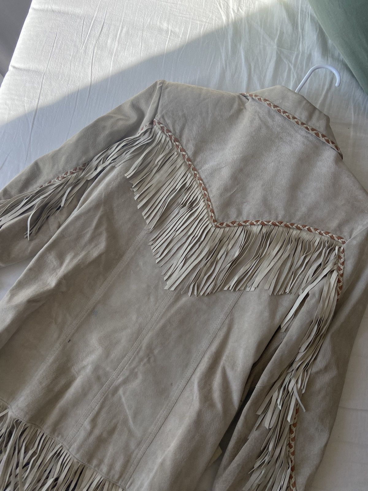 Other Alan Michael USA Vintage Suede Fringe Jacket Size S / US 4 / IT 40 - 13 Thumbnail
