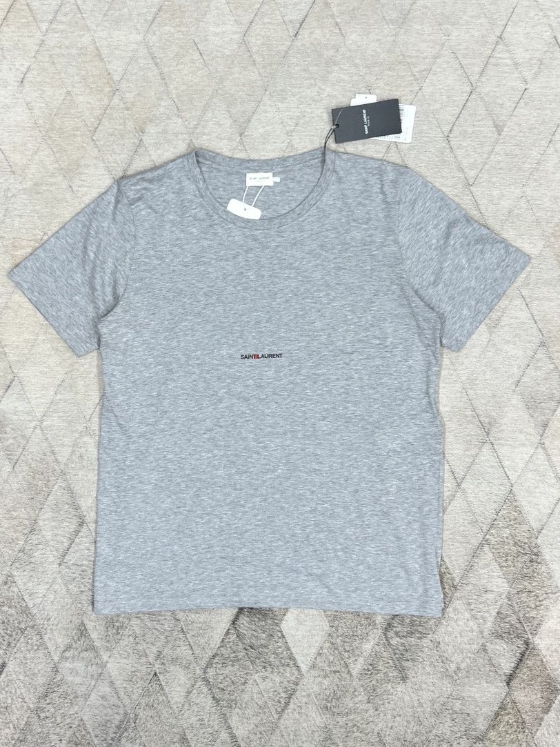 Saint Laurent Paris Saint Laurent Logo Cotton T-Shirt Size M Size US M / EU 48-50 / 2 - 1 Thumbnail
