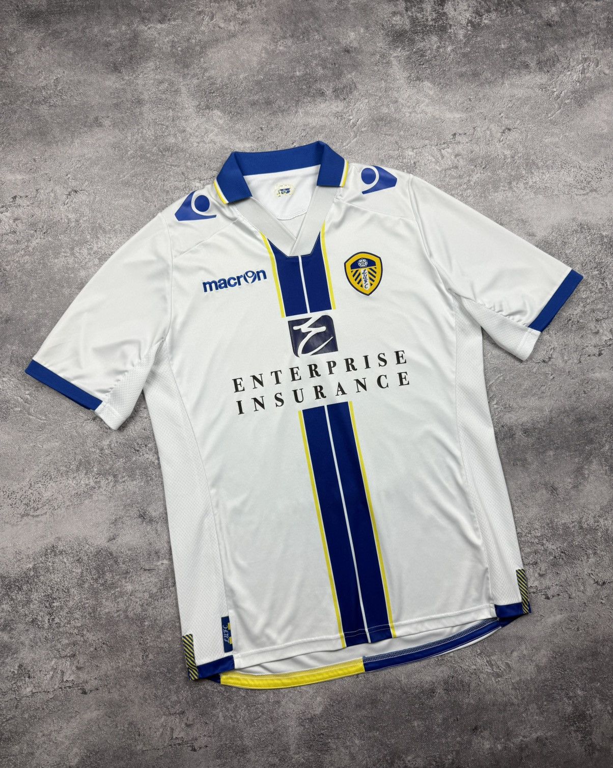 Macron Leeds United FC Macron Home Football Shirt Soccer Jersey Size US L / EU 52-54 / 3 - 3 Thumbnail
