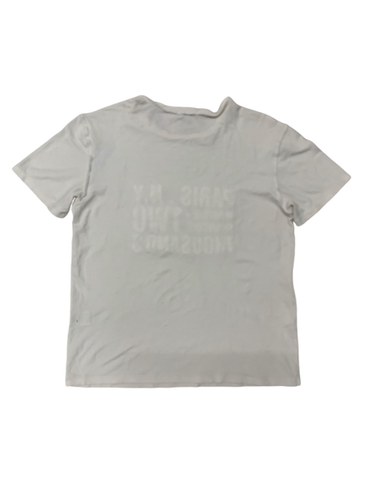 Designer × Marithe + Francois Girbaud Mfg spell out white t-shirt Size US L / EU 52-54 / 3 - 2 Thumbnail