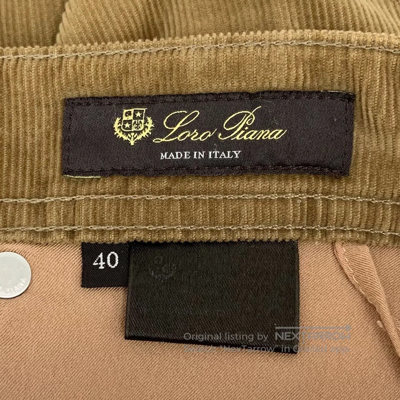 Loro Piana Loro Piana Brown cotton corduroy casual long pants| Size US 40 / EU 56 - 7 Thumbnail