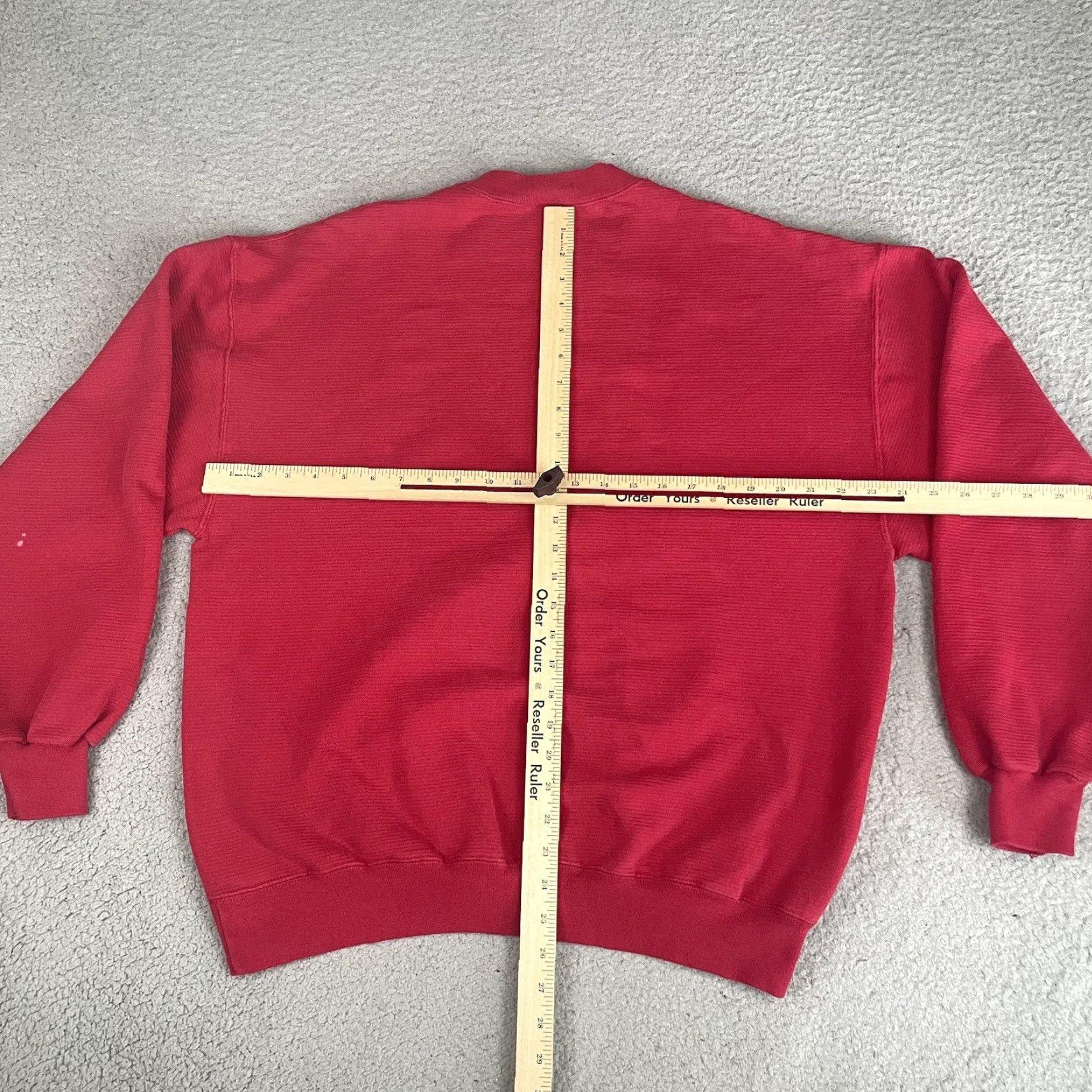 Jerzees VINTAGE Jerzees Sweatshirt Men XL Red 90s Pullover Cotton Sweatshirt Jerzees Mens XL Red 90s Vintage Sweatshirt Size US XL / EU 56 / 4 - 6 Thumbnail