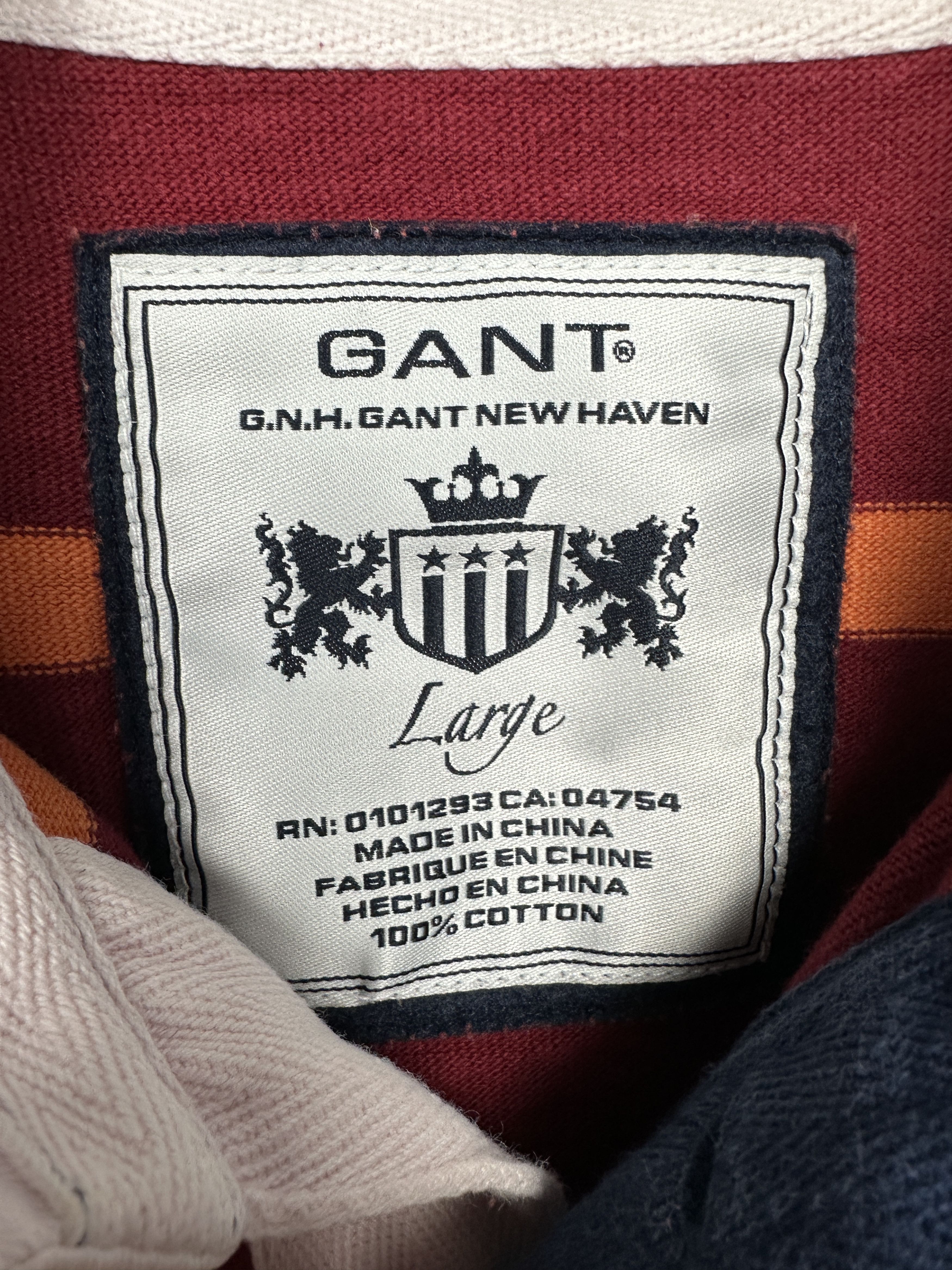 Gant Gant Vintage Mens Rugby Long Sleeve Polo Shirt Size US L / EU 52-54 / 3 - 4 Thumbnail