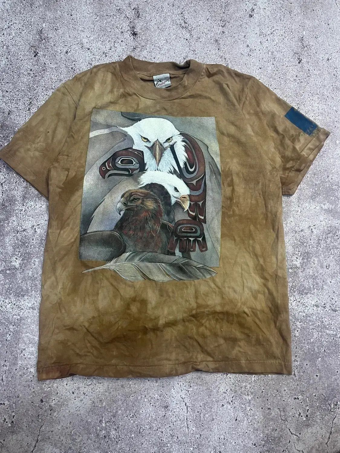 Vintage Vintage Harlequin Bald Eagle T-Shirt Tie Dye Small USA Made Size US S / EU 44-46 / 1 - 1 Thumbnail