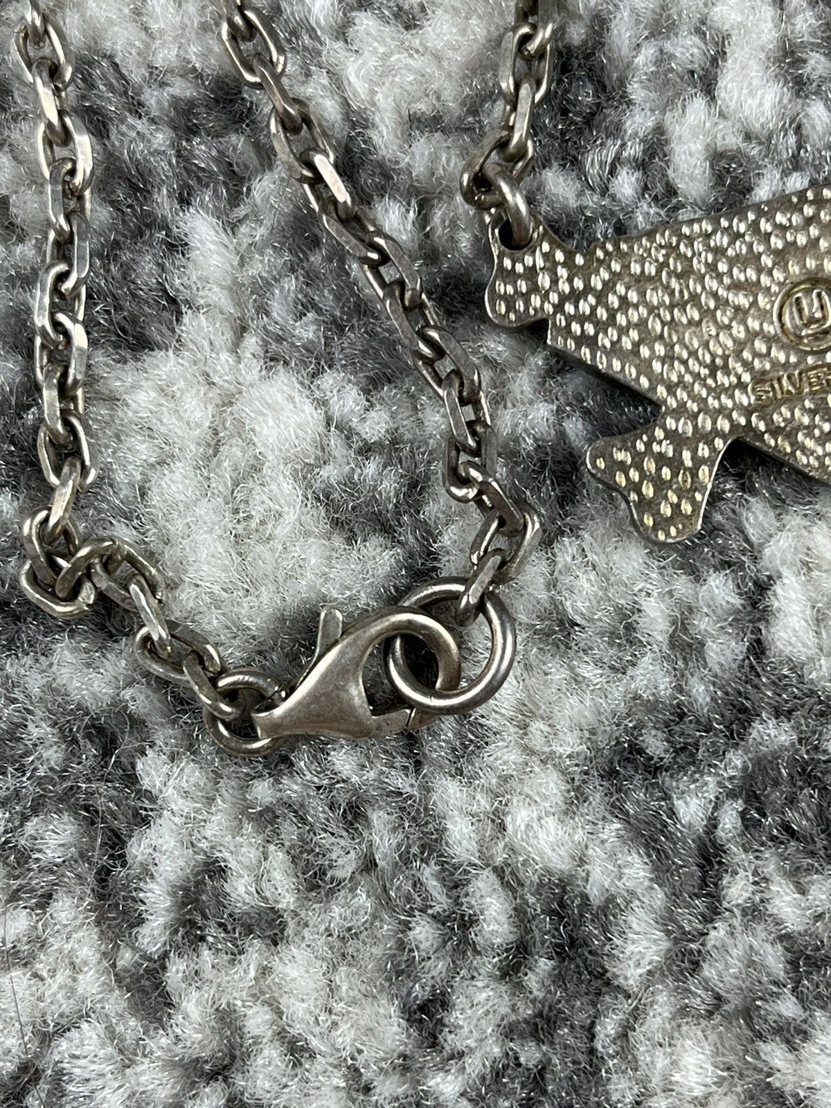 Undercover AW01 Undercover DAVF Diamond & Crossbones Silver Necklace Size ONE SIZE - 7 Thumbnail