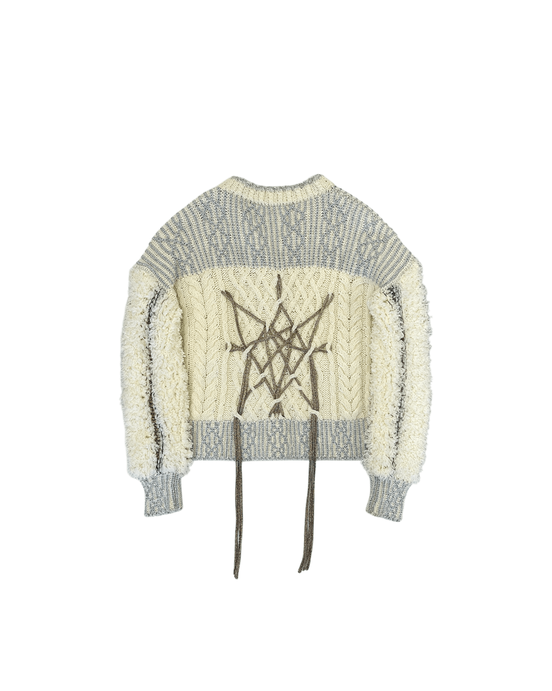 Japanese Brand Rurumu: AW21 String Detail Glitter Thread Cardigan Size ONE SIZE - 6 Thumbnail