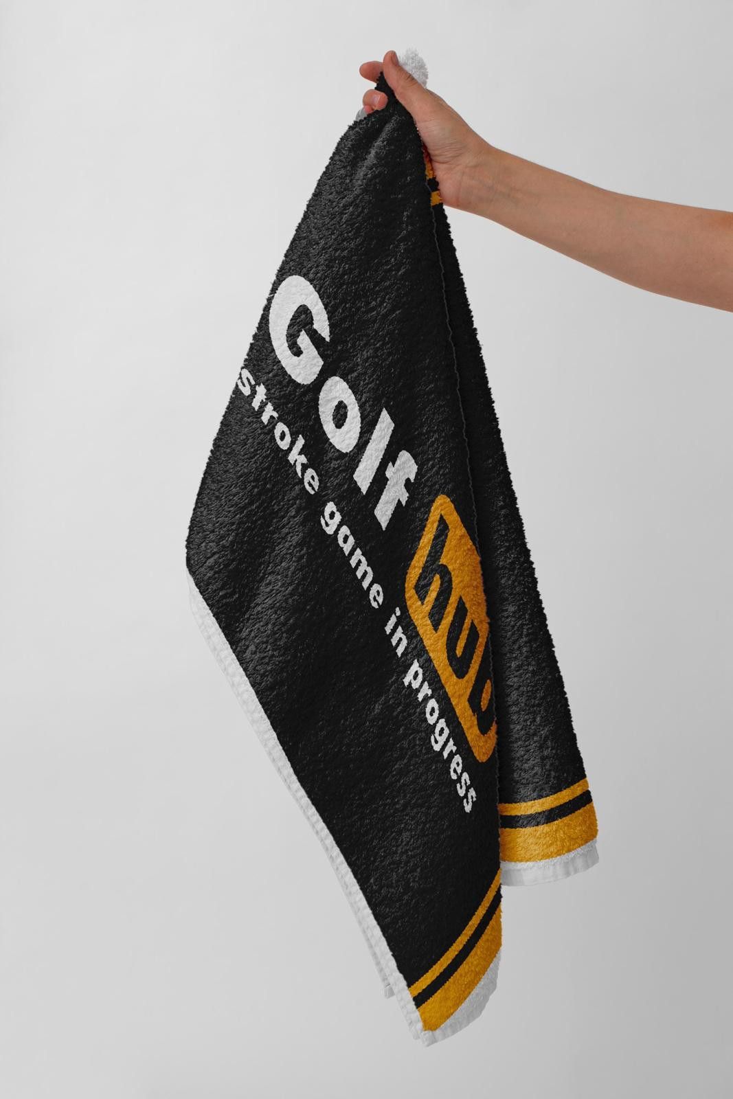 Designer Golf Hub Towel "Stroke Game in Progress" Humorous Dad Gift Size ONE SIZE - 6 Thumbnail